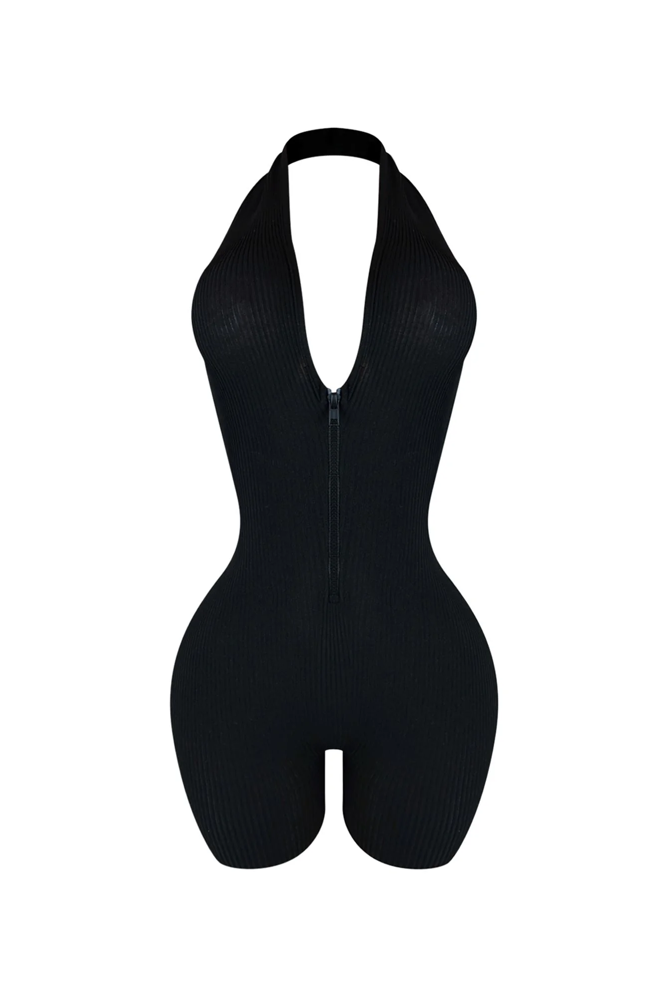 Keli Halter Neck Zip Up Romper