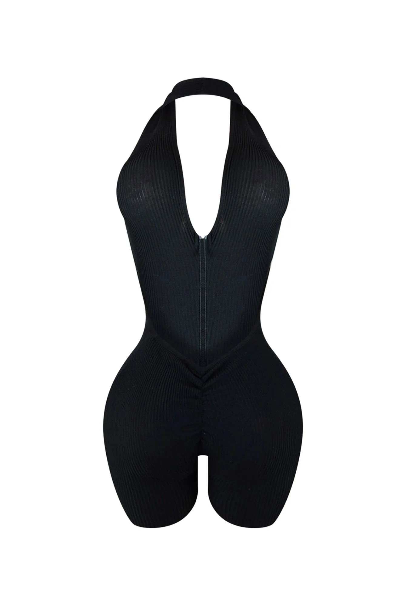 10057-Keli-Halter-Neck-Zip-Up-Romper-4.webp Keli Halter Neck Zip Up Romper