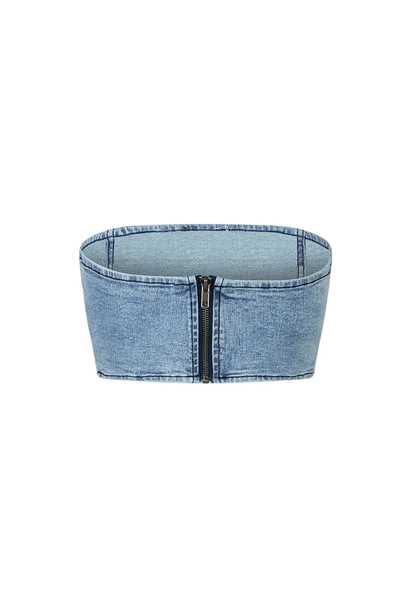 10223-Cross-Your-Mind-Patched-Denim-Tube-Top-4.webp Cross Your Mind Patched Denim Tube Top