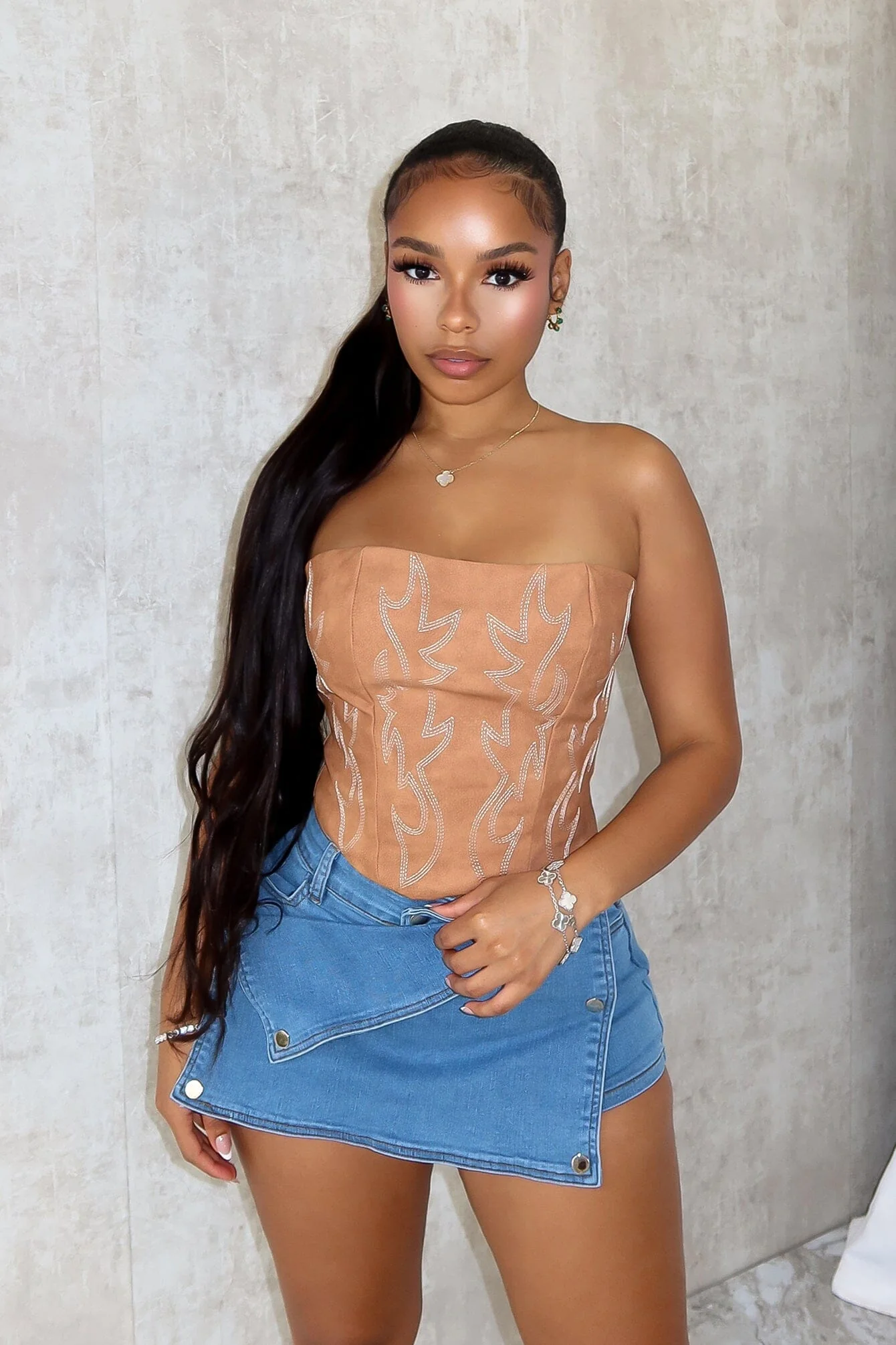 10232-Call-Me-Again-PU-Western-Corset-Top-3.webp Call Me Again PU Western Corset Top