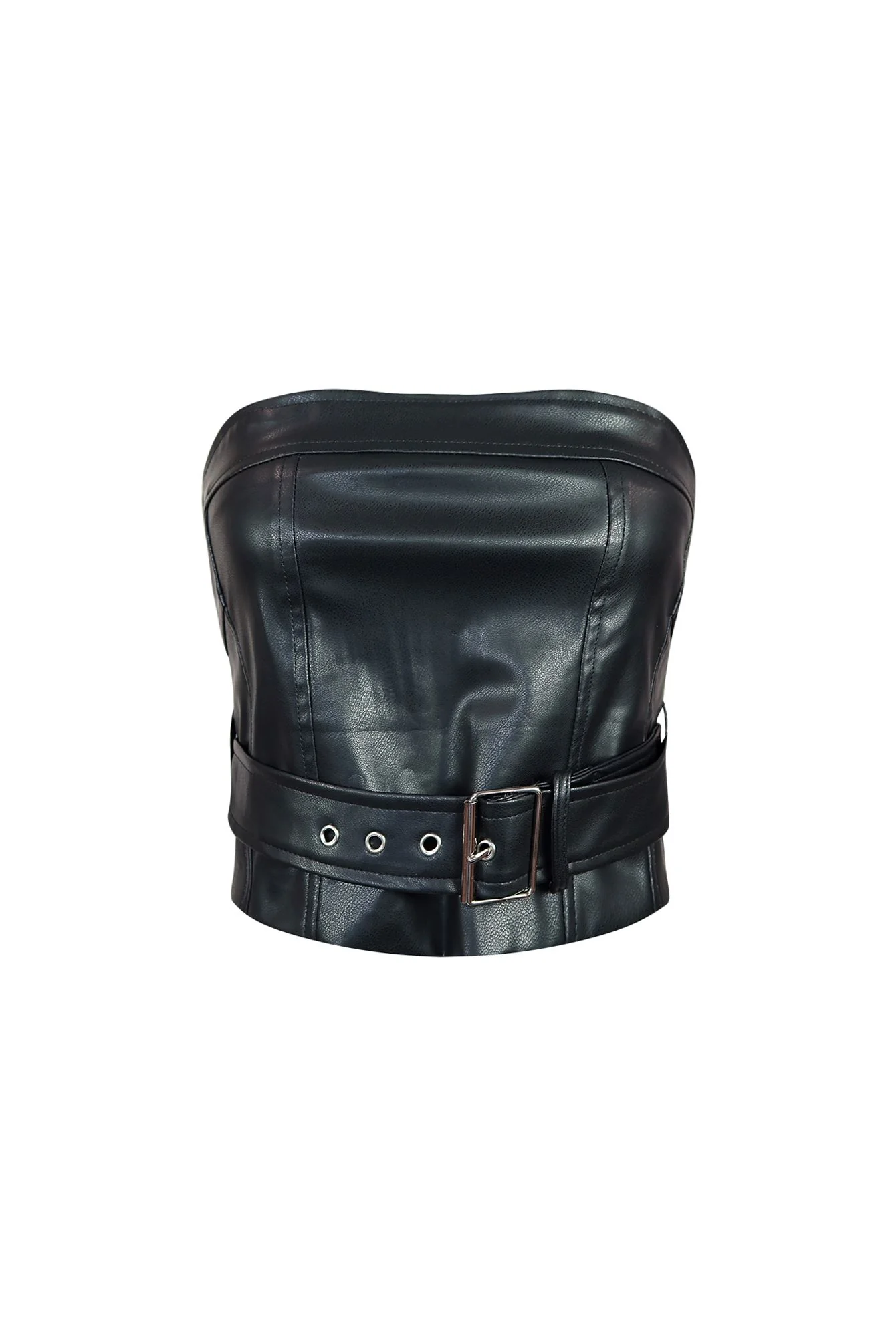 10384-Only-My-Way-Belted-Tube-PU-Top-6.webp Only My Way Belted Tube PU Top