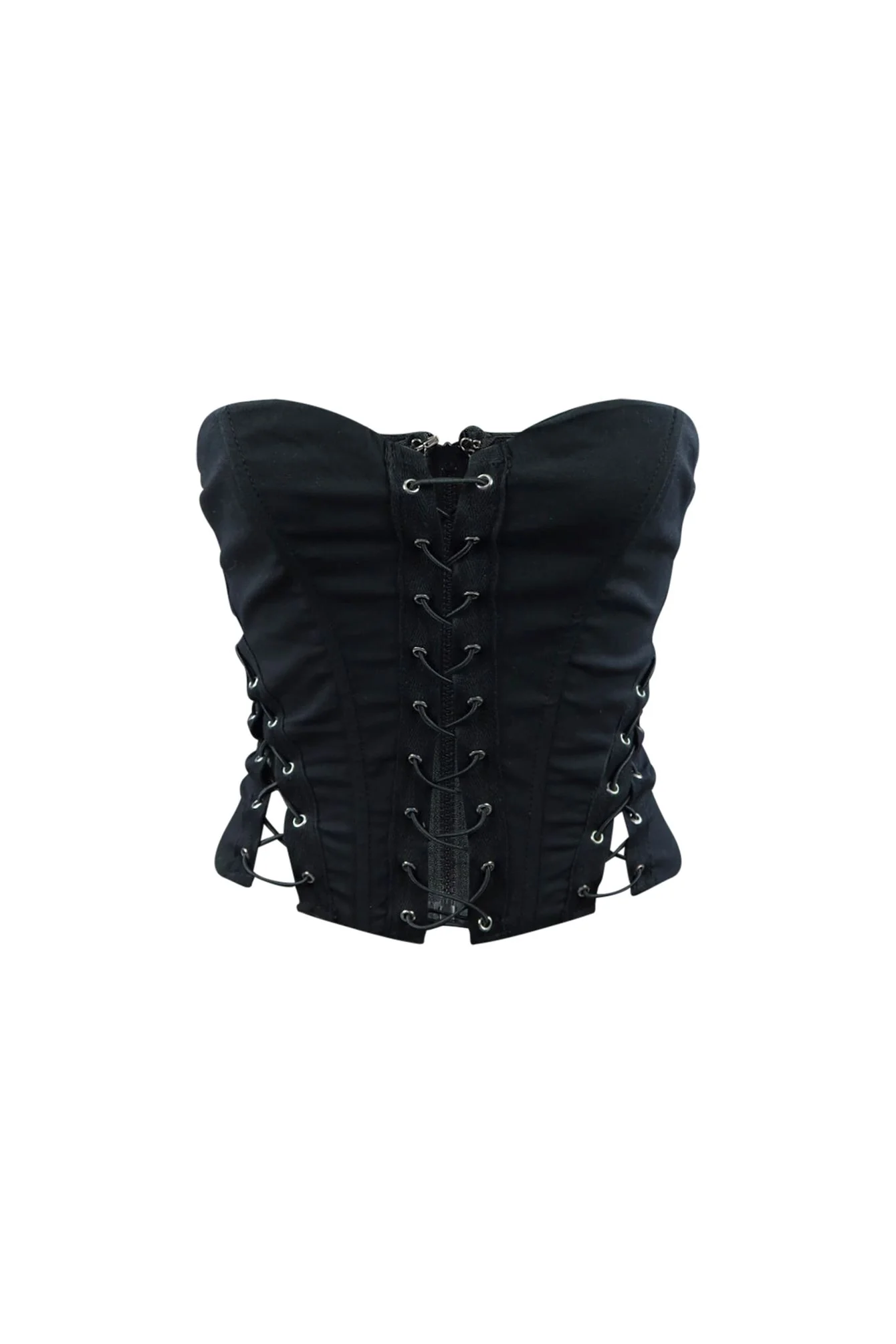 10489-On-Edge-Lace-Up-Corset-Tube-Top-3.webp On Edge Lace Up Corset Tube Top