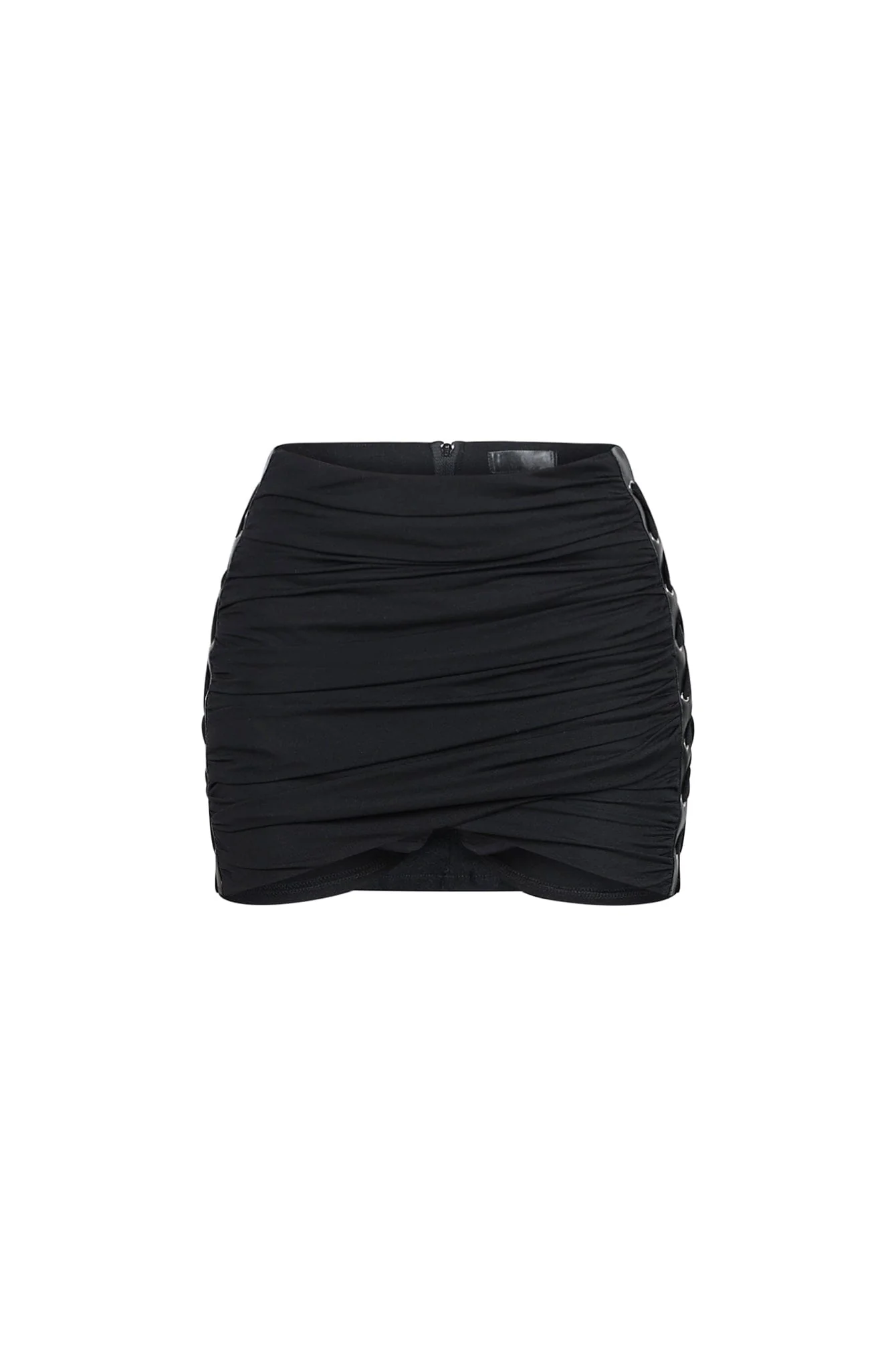 Vice Mesh Lace Up Mini Skirt