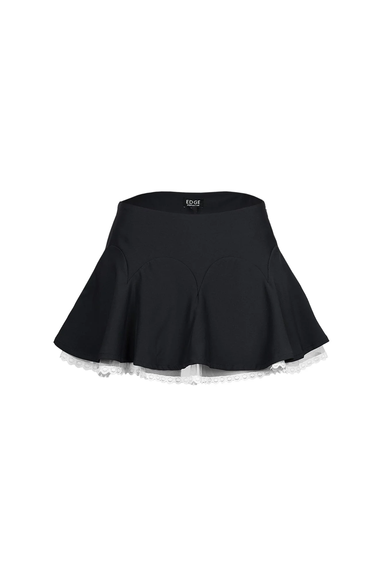 1117-Florette-Flare-Mini-Skirt-With-Lace-Trim-3.webp Florette Flare Mini Skirt With Lace Trim
