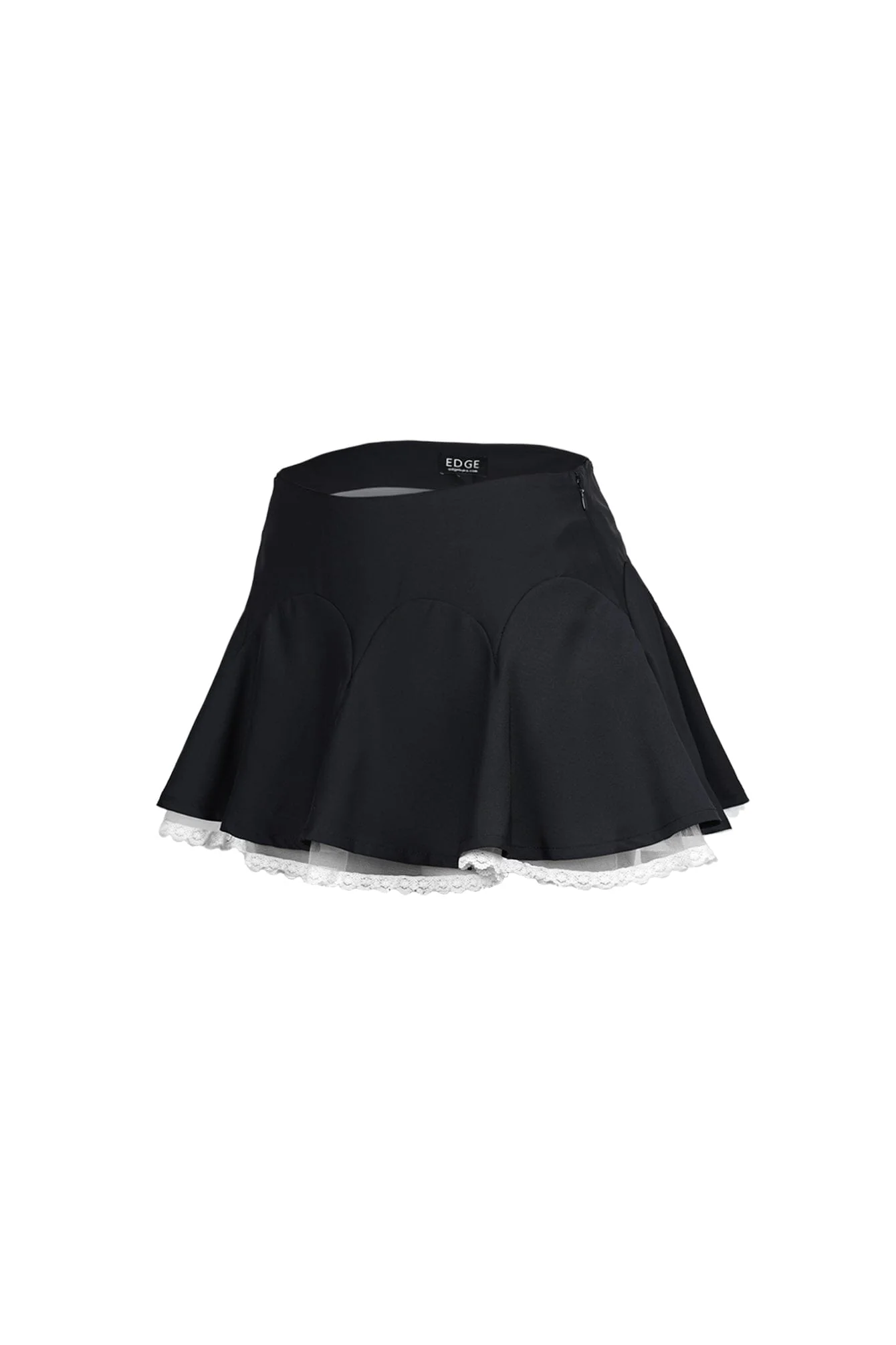 1117-Florette-Flare-Mini-Skirt-With-Lace-Trim-4.webp Florette Flare Mini Skirt With Lace Trim