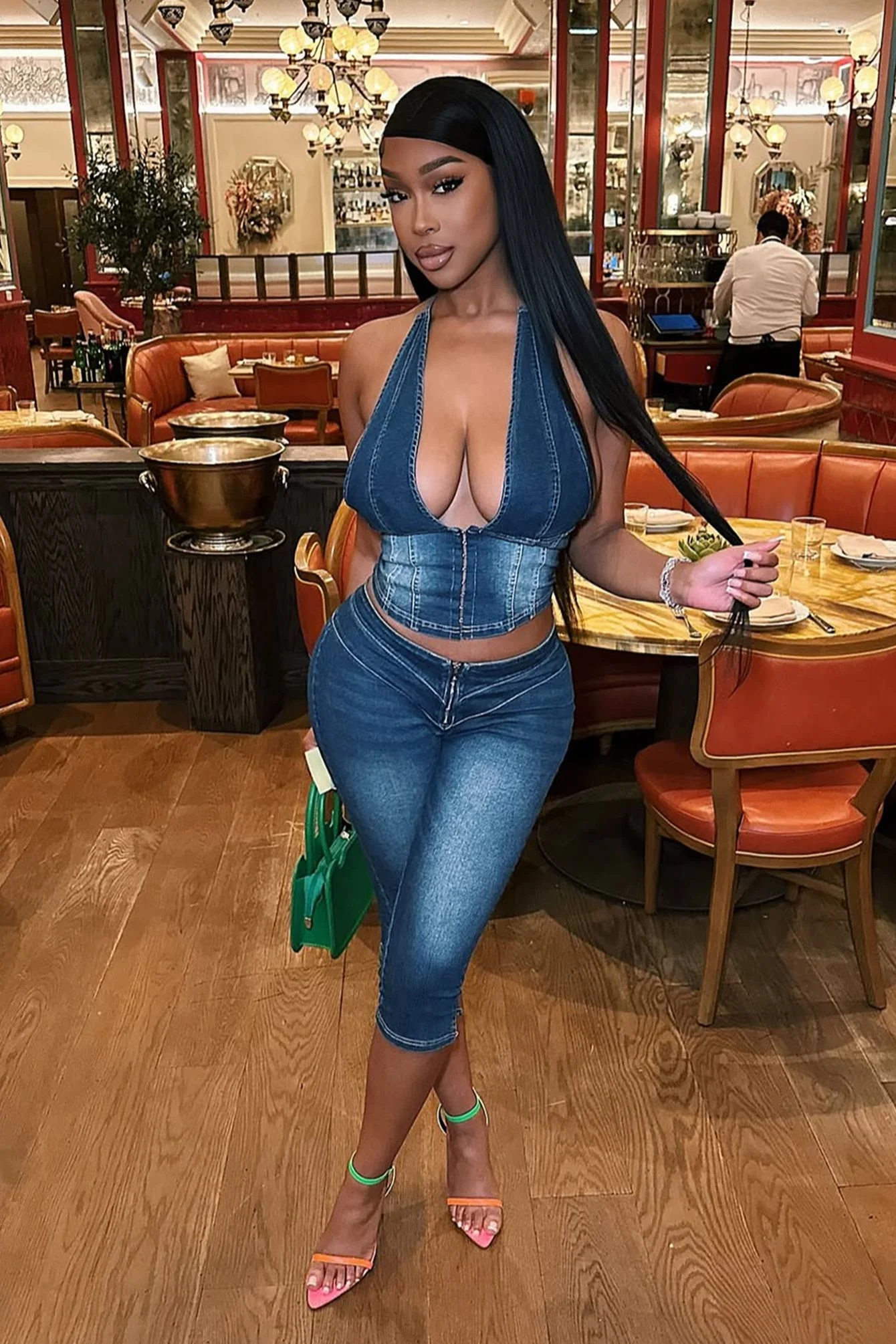 Denim Diva Essence Capri Jeans