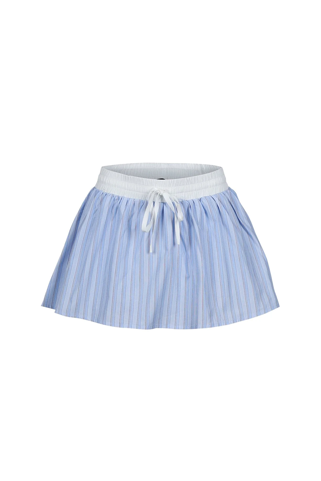 1214-Ponyo-Pinstripe-Poplin-Mini-Skirt-3.webp Ponyo Pinstripe Poplin Mini Skirt