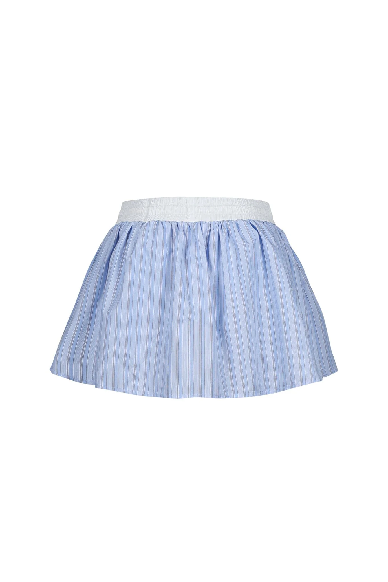 1214-Ponyo-Pinstripe-Poplin-Mini-Skirt-4.webp Ponyo Pinstripe Poplin Mini Skirt