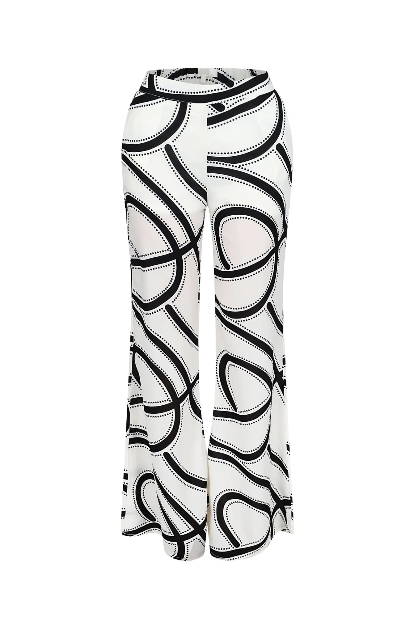 Boho Geometric Print Wide Leg Pants