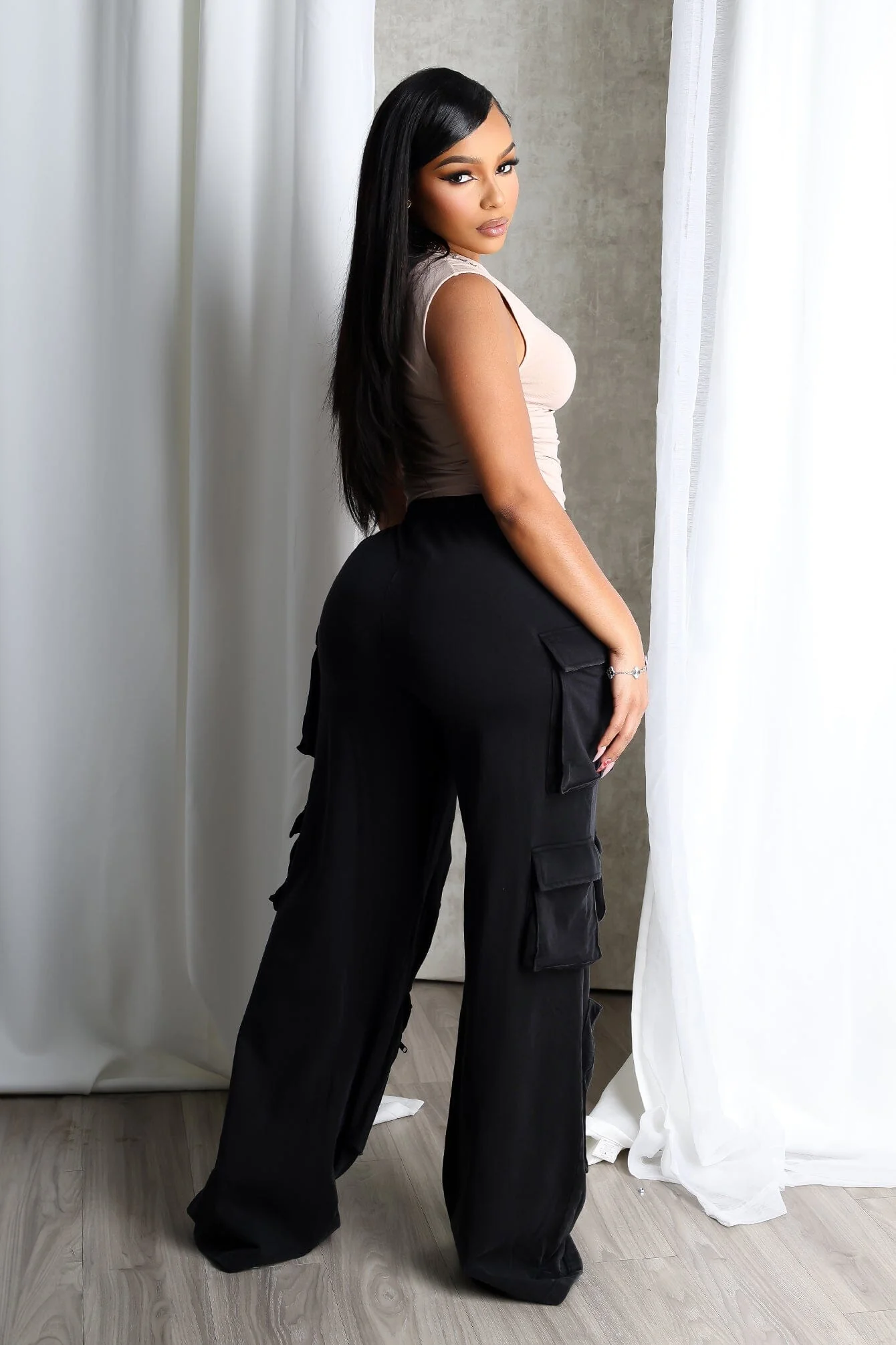 1274-Minnie-French-Terry-Cargo-Pants-3.webp Minnie French Terry Cargo Pants