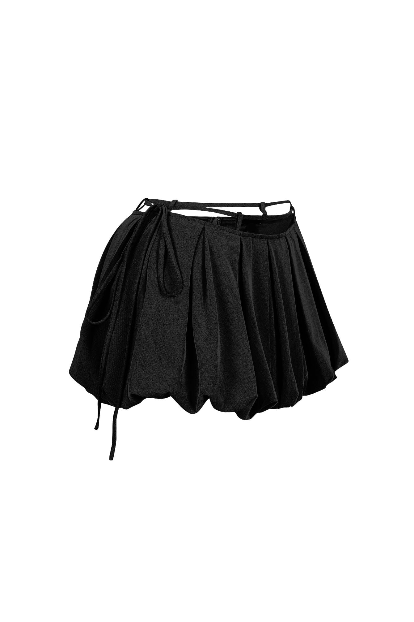 1368-Denis-Woven-Bubble-Skort-With-String-6.jpg Denis Woven Bubble Skort With String