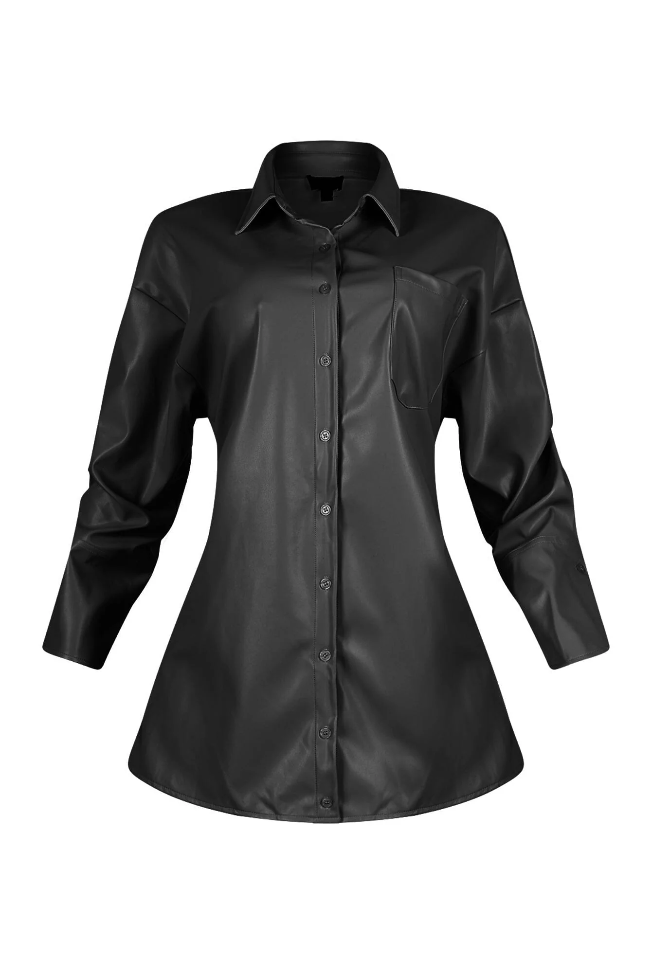 138-Lorene-Faux-Leather-Mini-Dress-6.webp Lorene Faux Leather Mini Dress