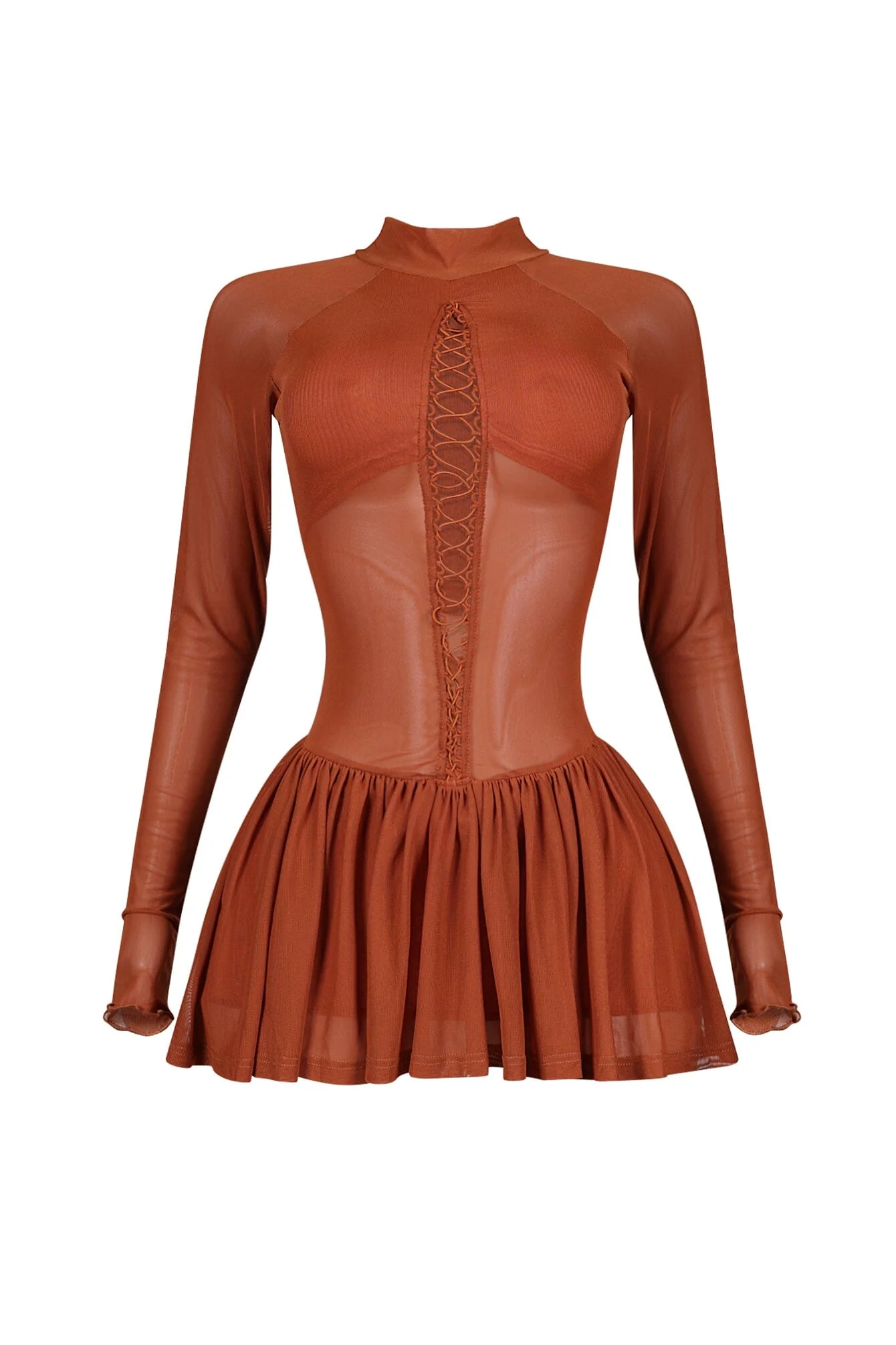 1606-Karasi-Mesh-Lace-Up-Flare-Mini-Dress-5.webp Karasi Mesh Lace Up Flare Mini Dress