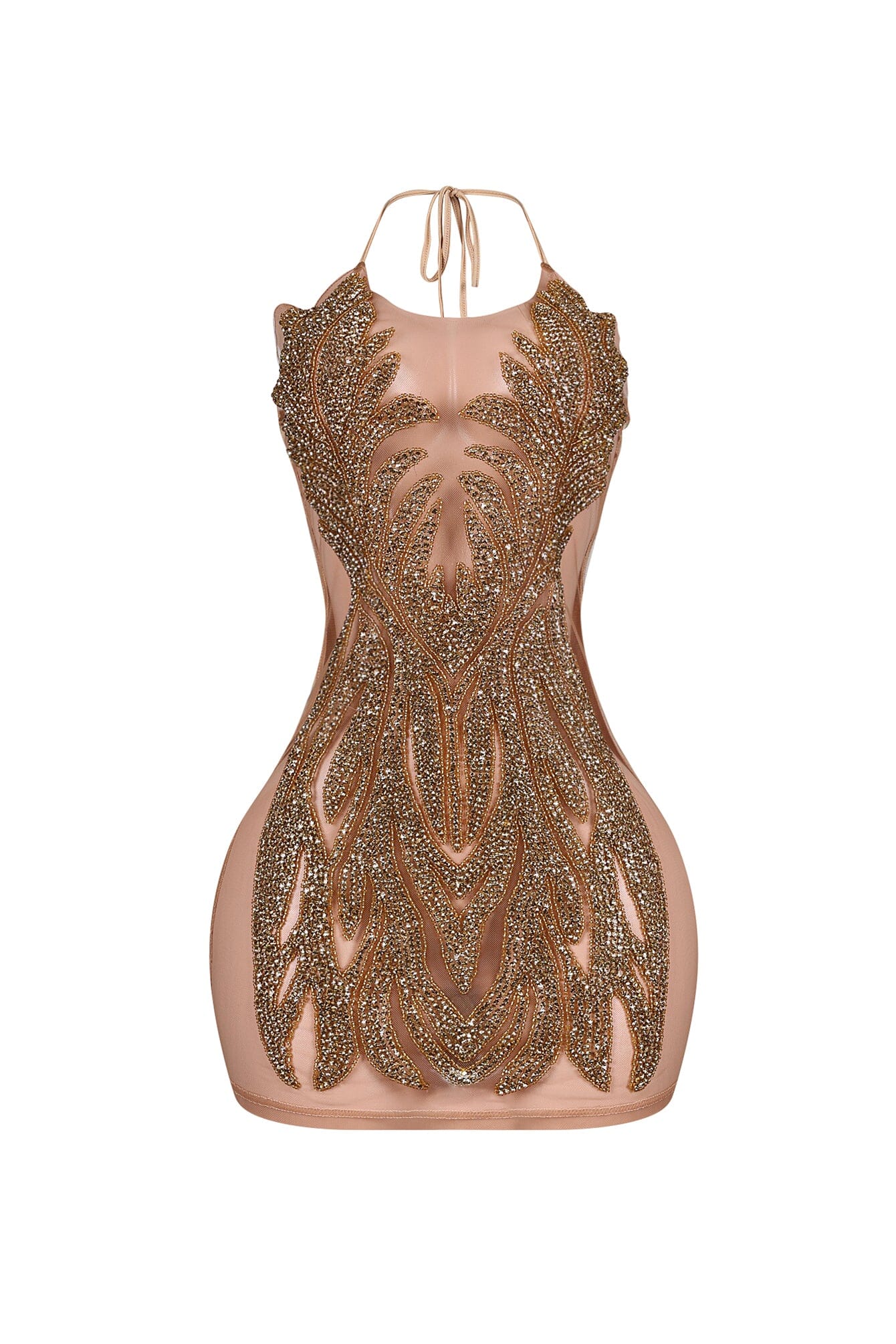 1680-Bratty-Rhinestone-Mesh-Contrast-Mini-Dress-6.jpg Bratty Rhinestone Mesh Contrast Mini Dress