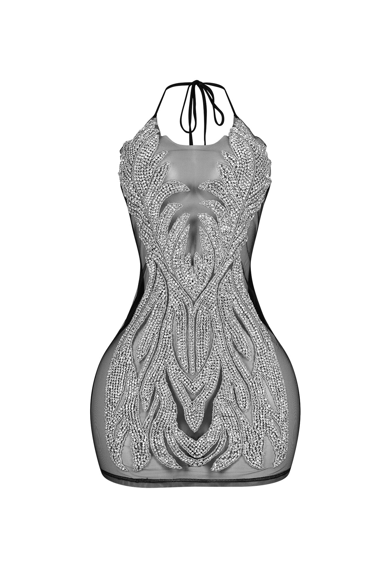 1680-Bratty-Rhinestone-Mesh-Contrast-Mini-Dress-8.jpg Bratty Rhinestone Mesh Contrast Mini Dress