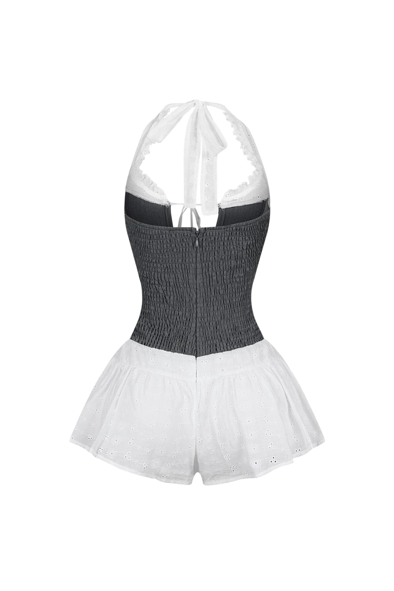 1713-Front-Tie-Halter-Gauze-Maid-Mini-Dress-6.webp Front Tie Halter Gauze Maid Mini Dress