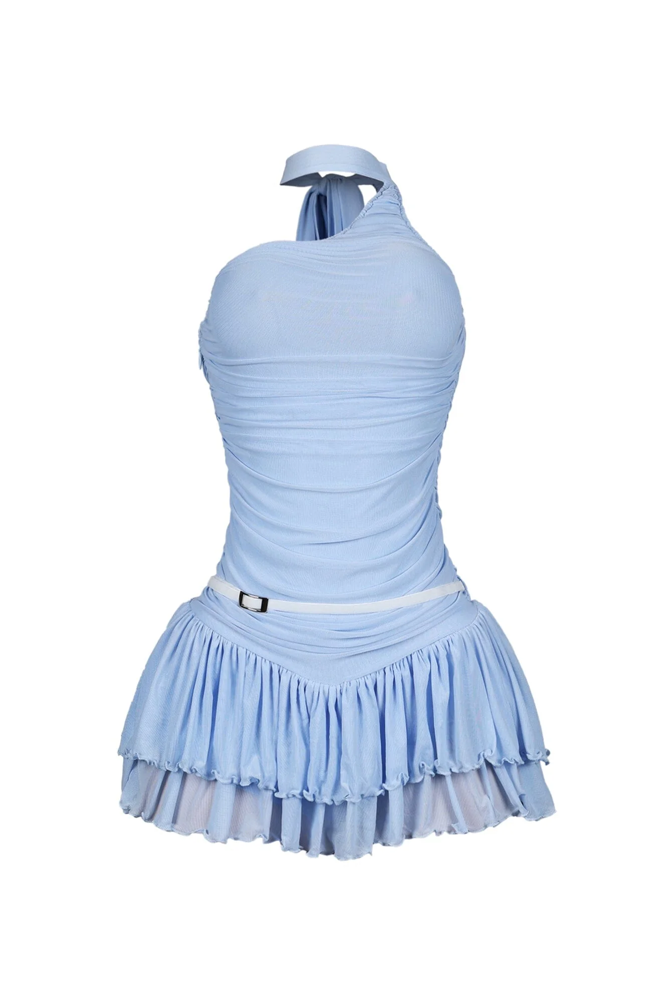 1998-Madeline-Mesh-One-Shoulder-Mini-Dress-With-Belt-5.webp Madeline Mesh One Shoulder Mini Dress With Belt