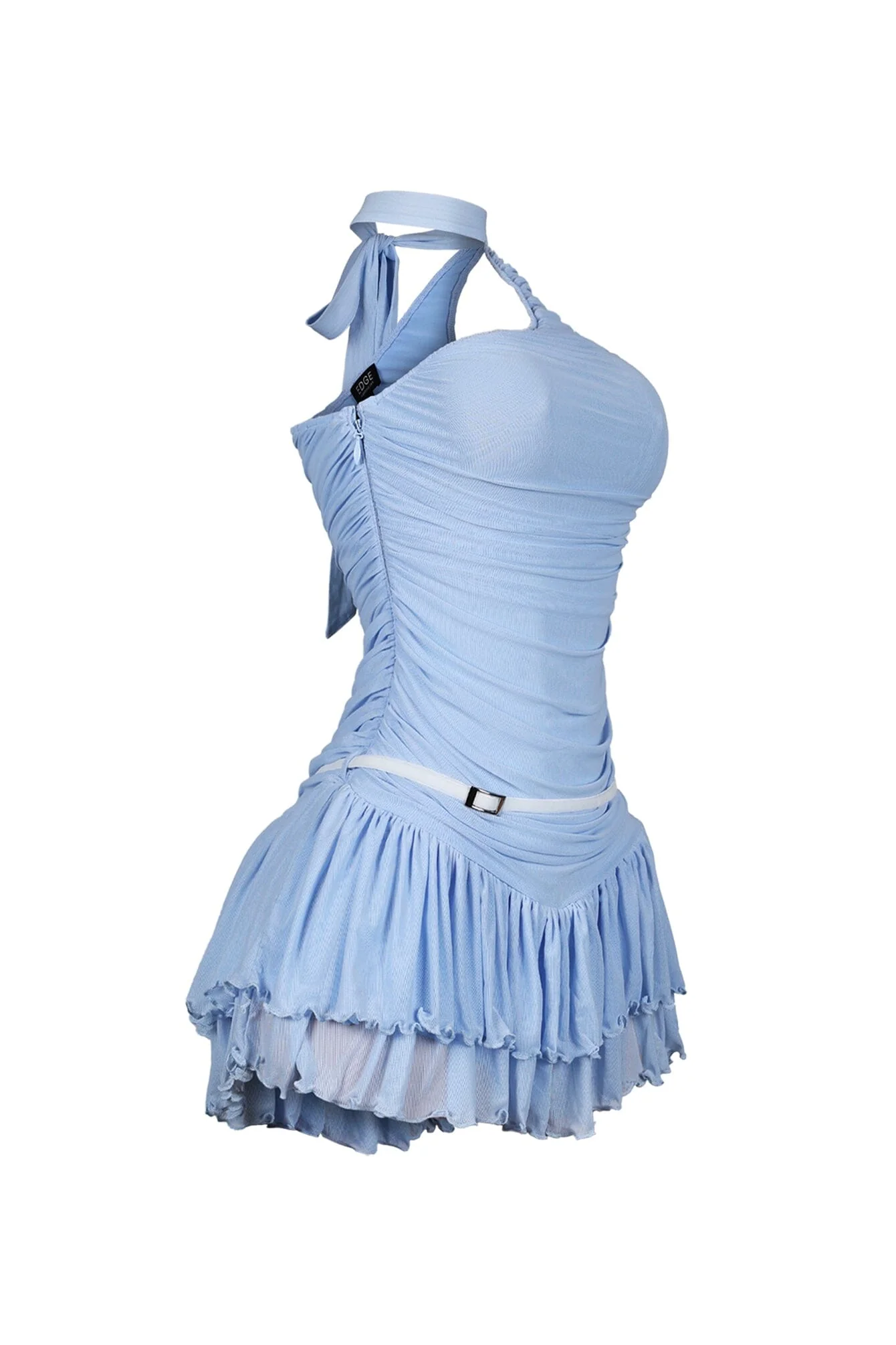 1998-Madeline-Mesh-One-Shoulder-Mini-Dress-With-Belt-7.webp Madeline Mesh One Shoulder Mini Dress With Belt