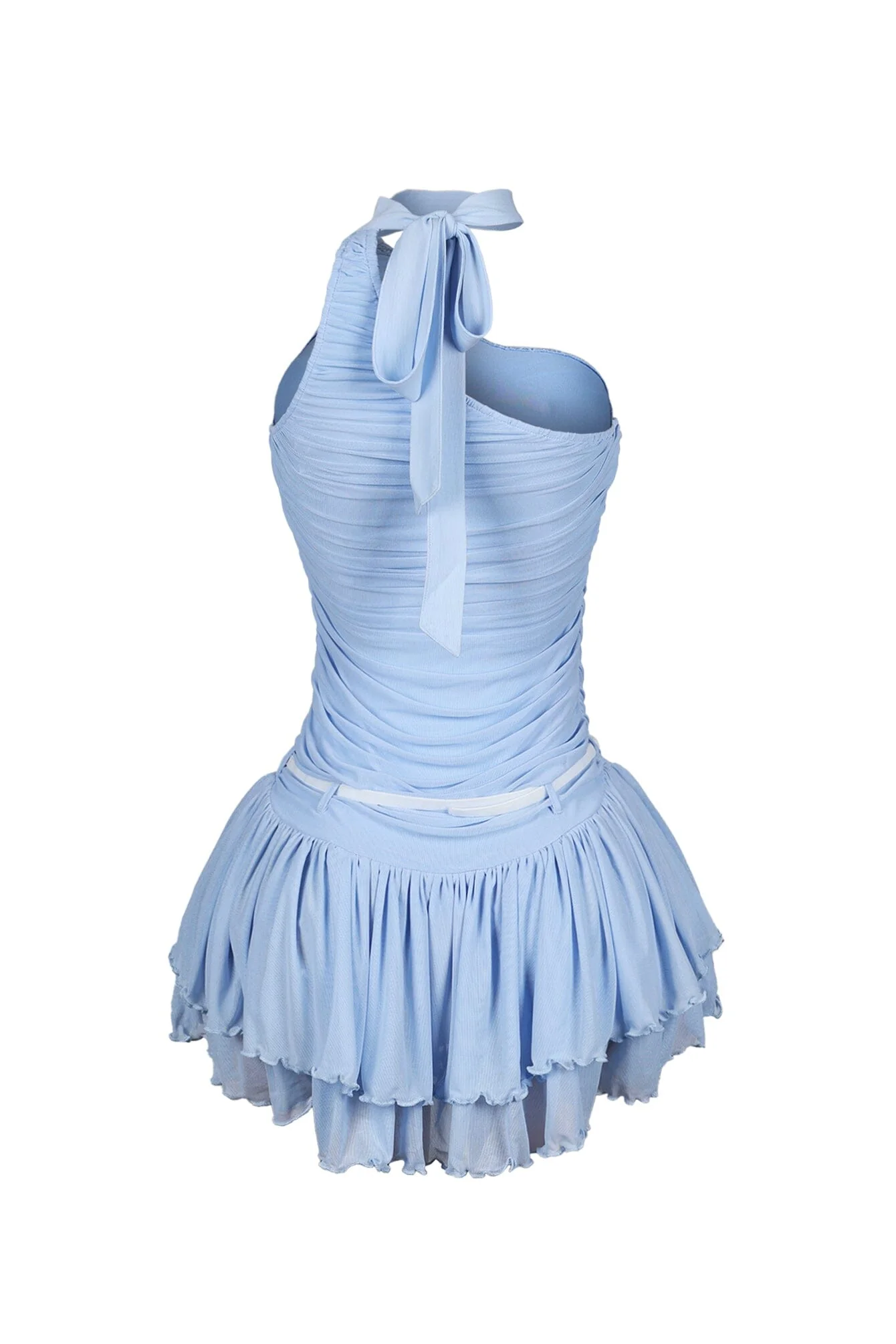 1998-Madeline-Mesh-One-Shoulder-Mini-Dress-With-Belt-9.webp Madeline Mesh One Shoulder Mini Dress With Belt