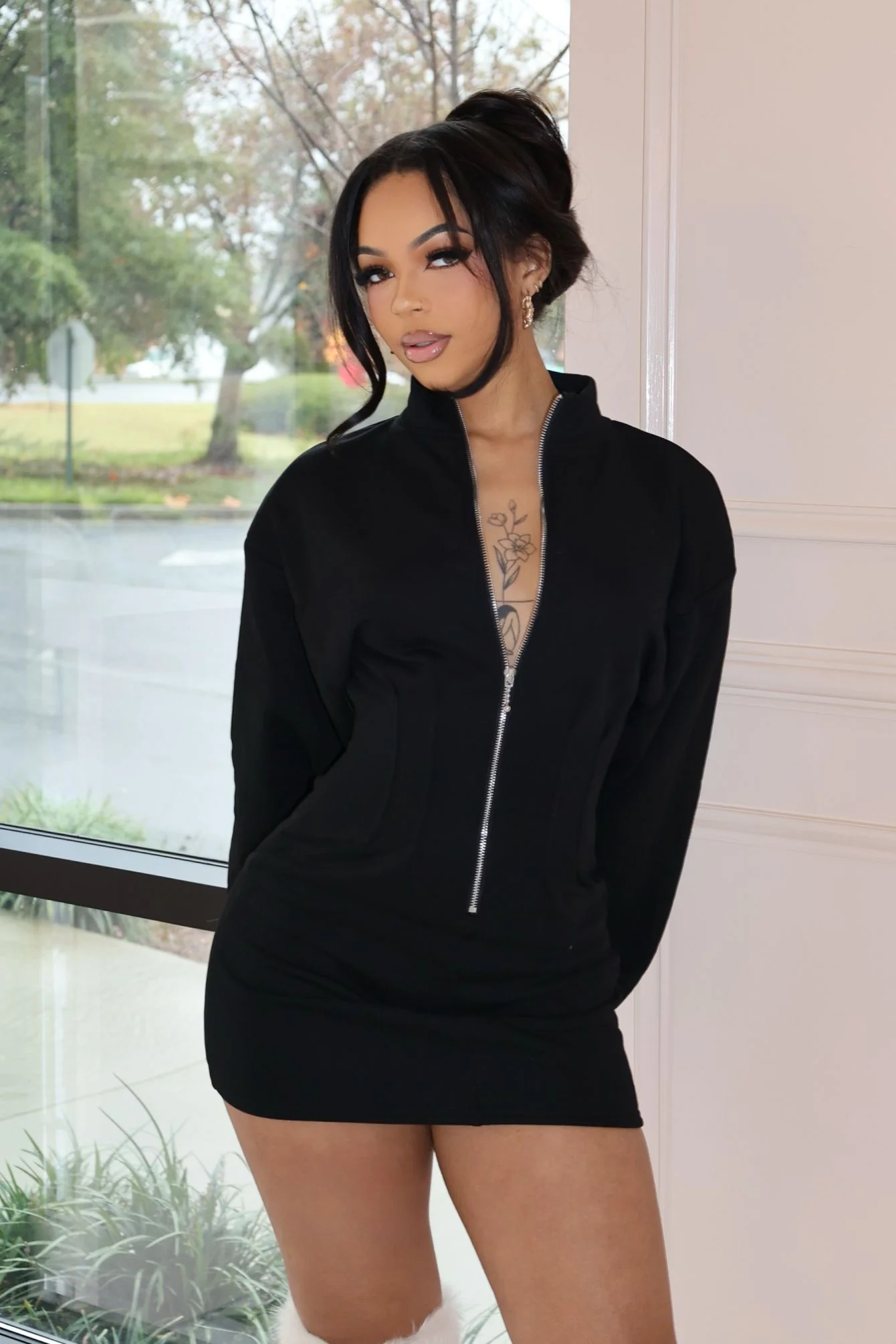 2013-Minato-Long-Sleeve-Scuba-Dress-3.webp Minato Long Sleeve Scuba Dress