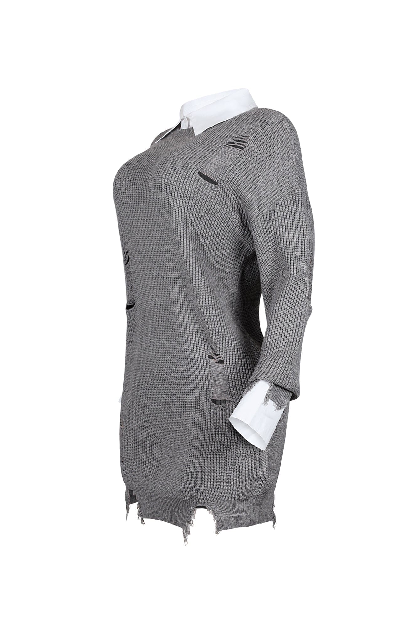 2038-Vivianna-Collared-Sweater-Top-Mini-Dress-8.jpg Vivianna Collared Sweater Top Mini Dress