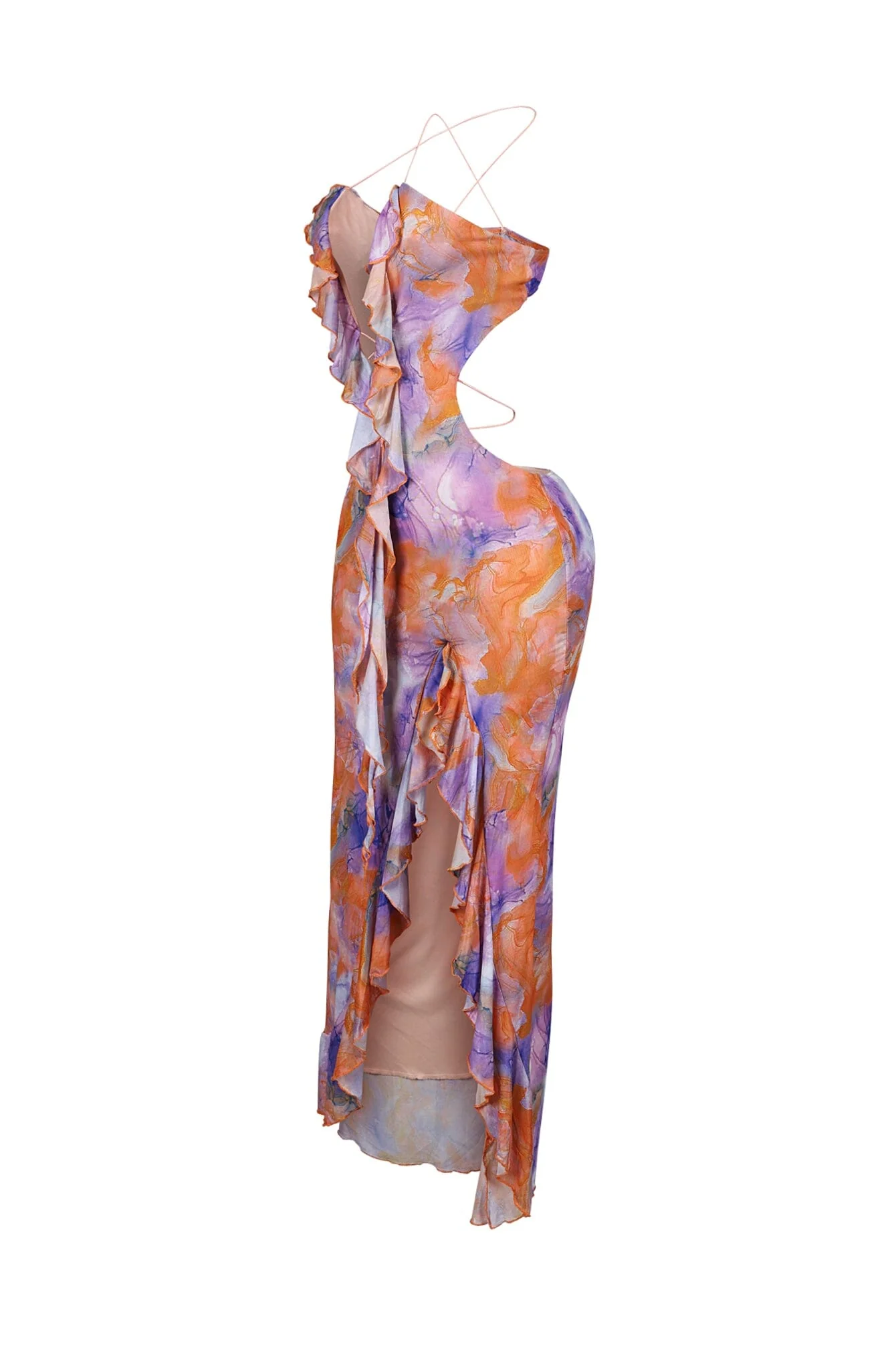 2078-Everest-Mesh-Printed-Ruffle-Maxi-Dress-4.webp Everest Mesh Printed Ruffle Maxi Dress