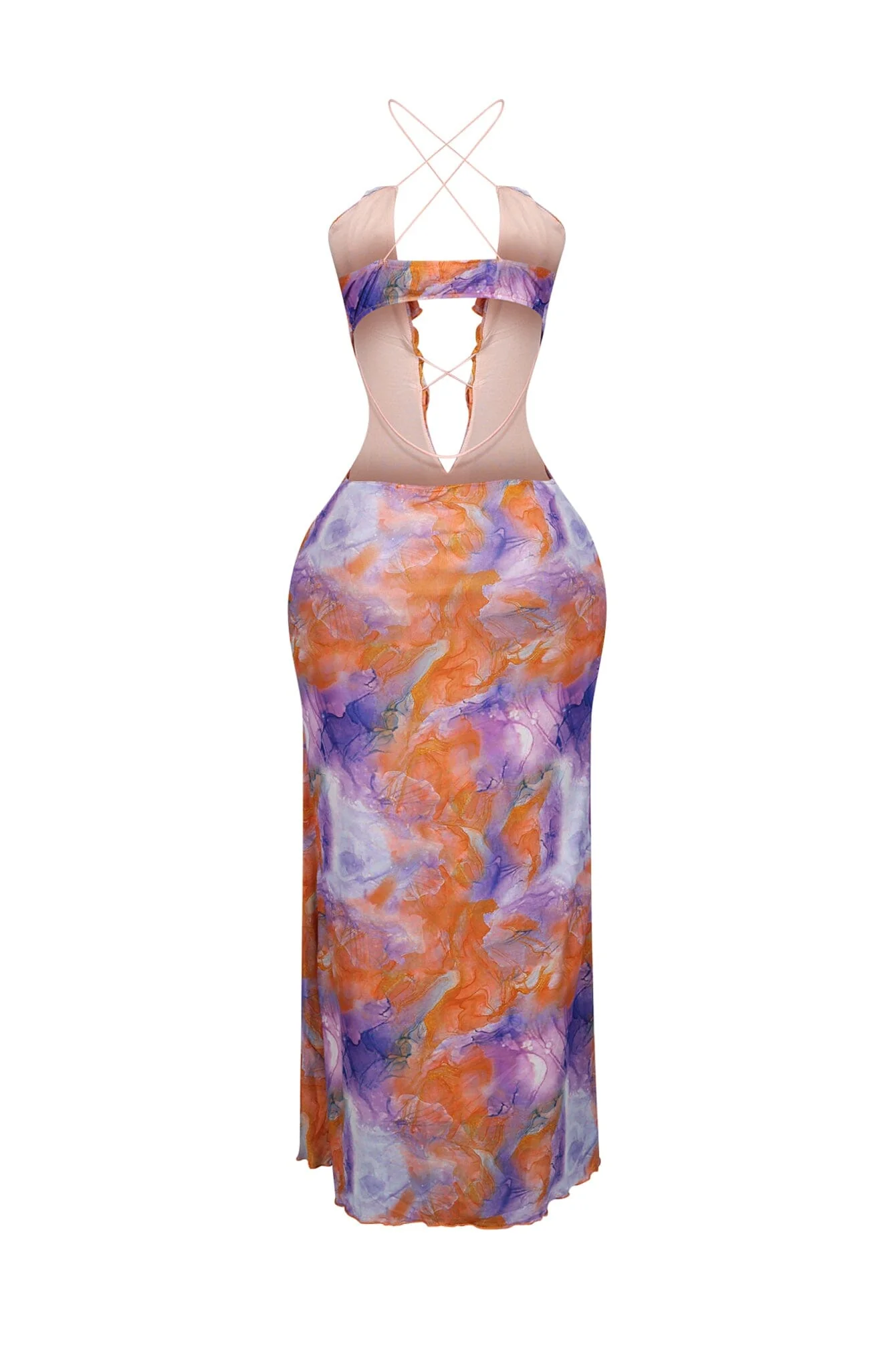 2078-Everest-Mesh-Printed-Ruffle-Maxi-Dress-5.webp Everest Mesh Printed Ruffle Maxi Dress