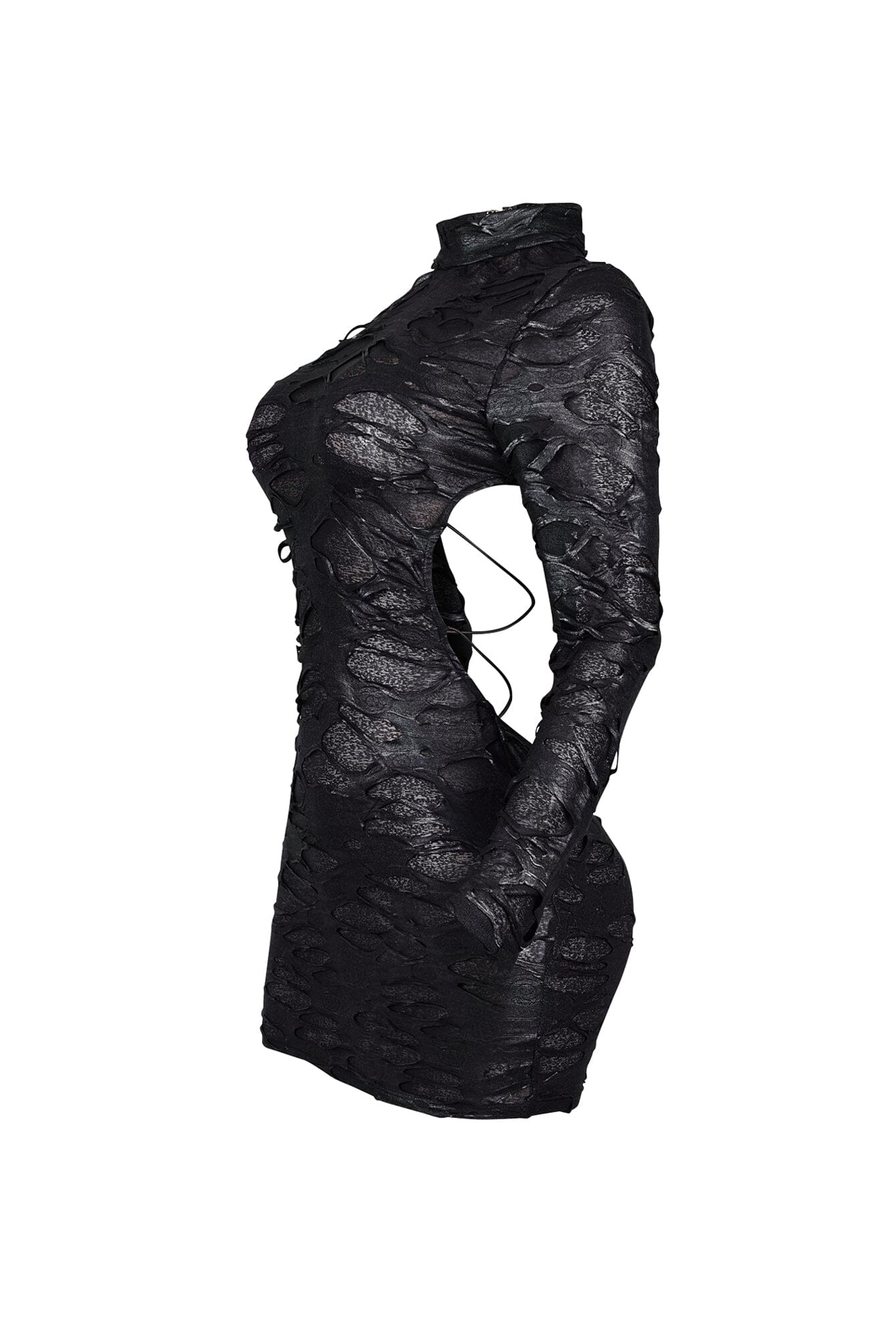 2082-Be-Cool-Mock-Neck-Textured-Mini-Dress-4.jpg Be Cool Mock Neck Textured Mini Dress