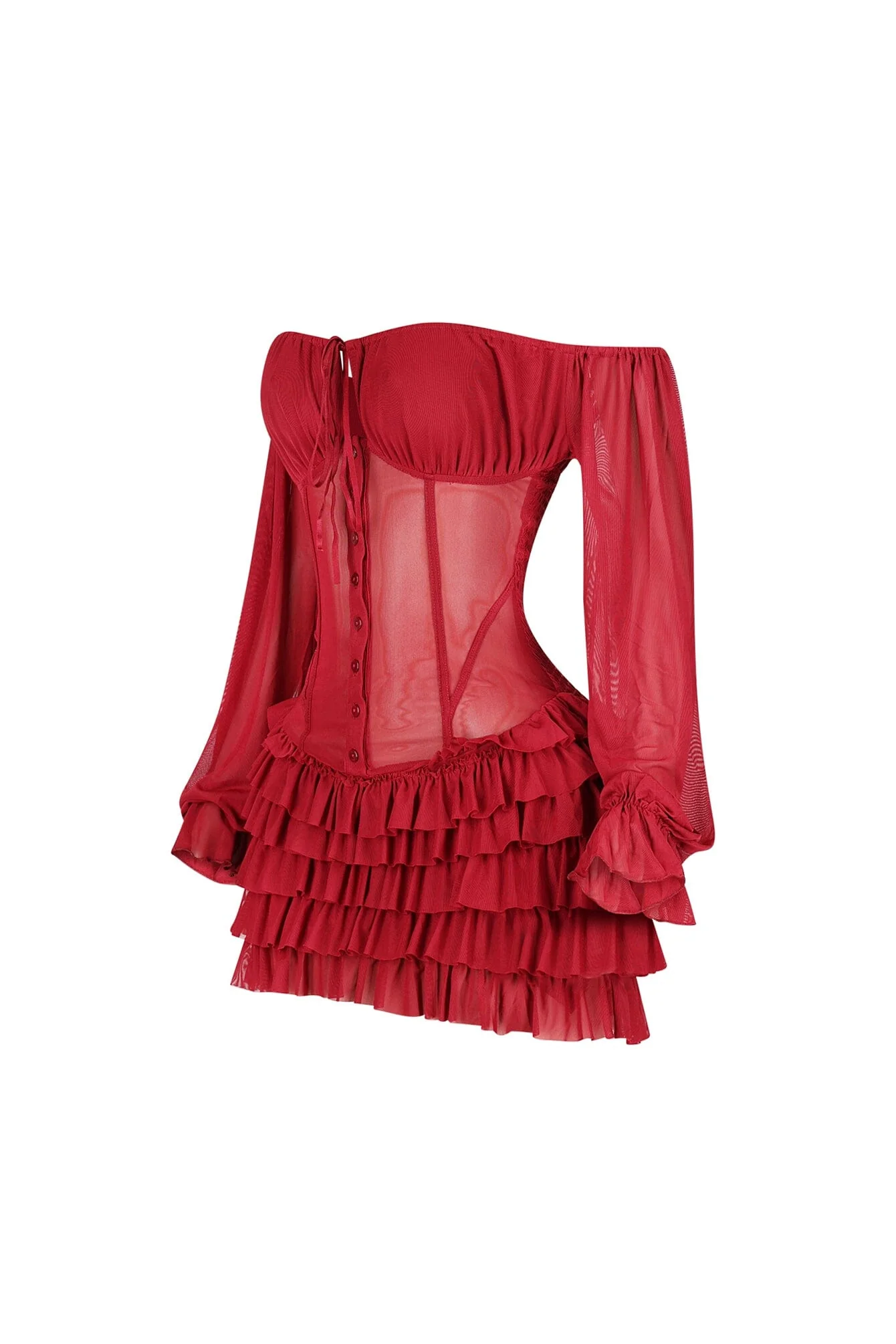 2097-Regal-Yet-Structured-Ruffle-Mini-Dress-7.webp Regal Yet Structured Ruffle Mini Dress