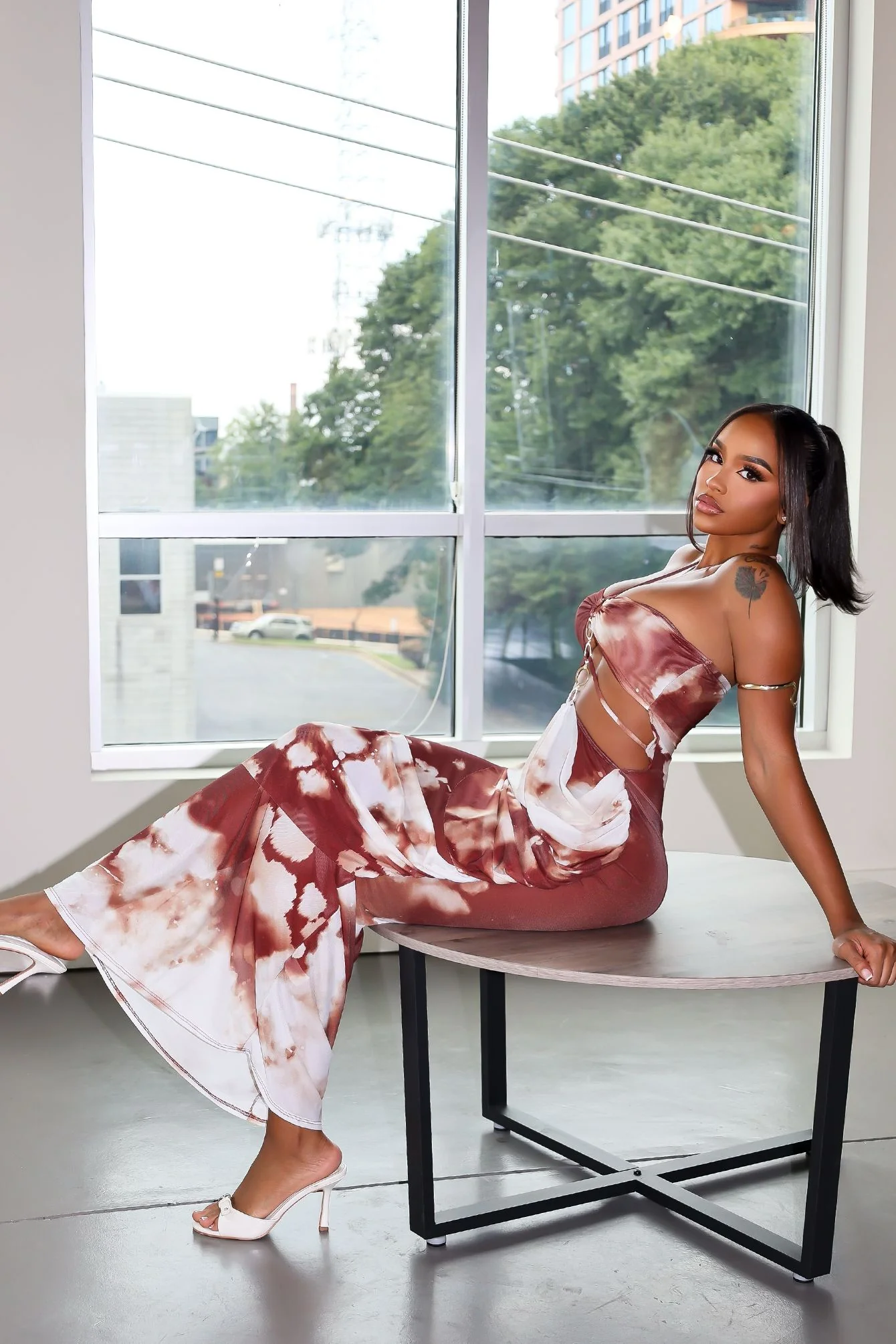 2104-Rust-Afterdark-Mesh-Print-Halter-Maxi-Dress-4.webp Rust Afterdark Mesh Print Halter Maxi Dress