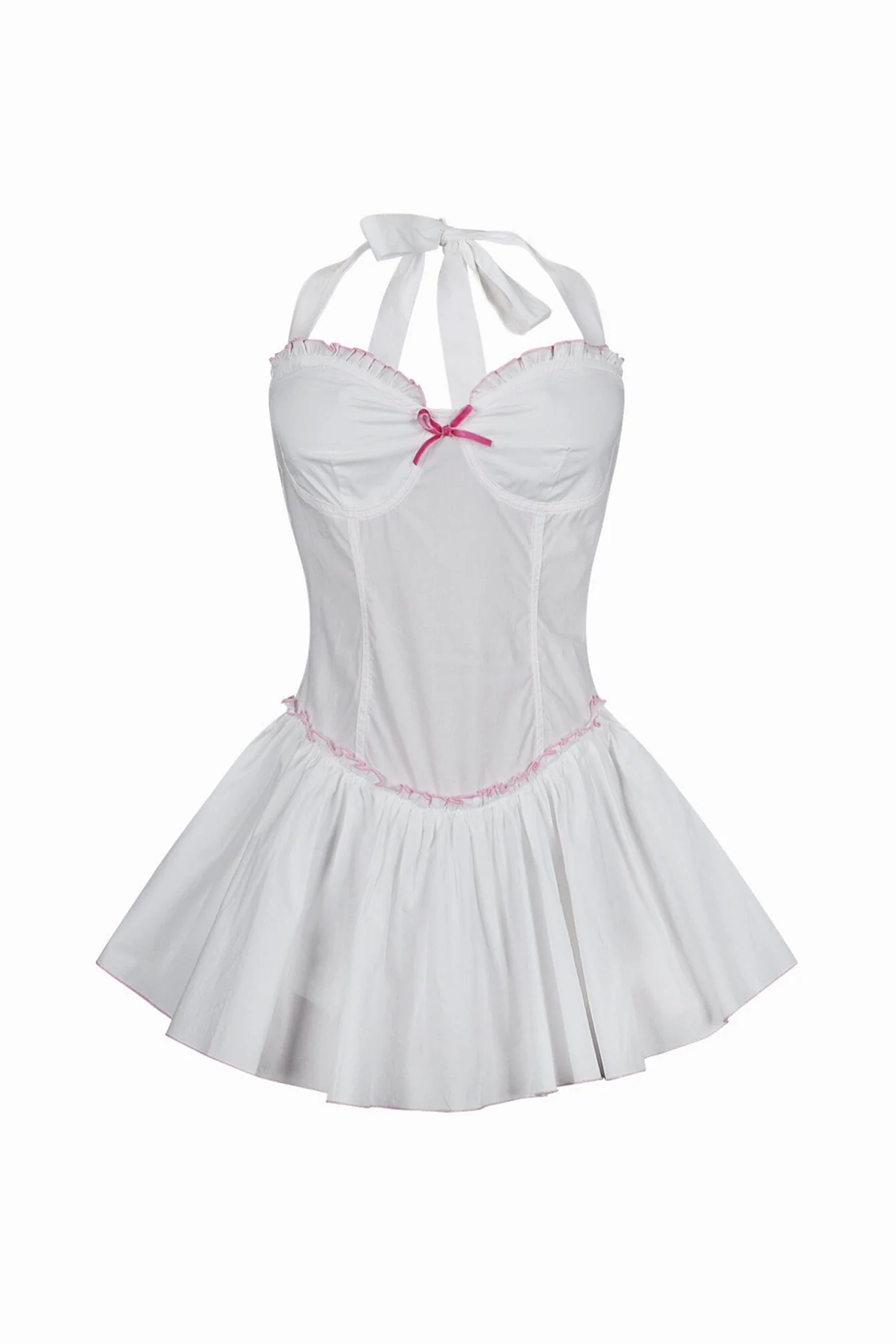 2278-Trinity-Poplin-Halter-Flare-Mini-Dress-4.webp Trinity Poplin Halter Flare Mini Dress