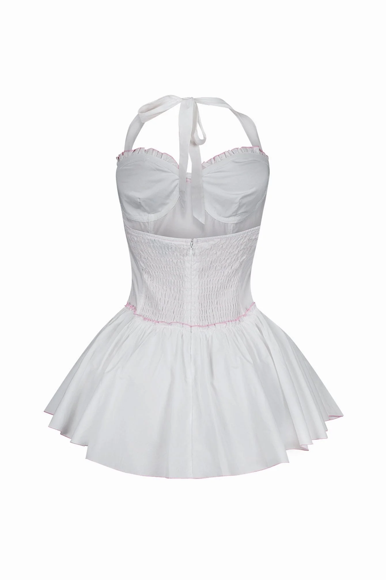 2278-Trinity-Poplin-Halter-Flare-Mini-Dress-6.webp Trinity Poplin Halter Flare Mini Dress