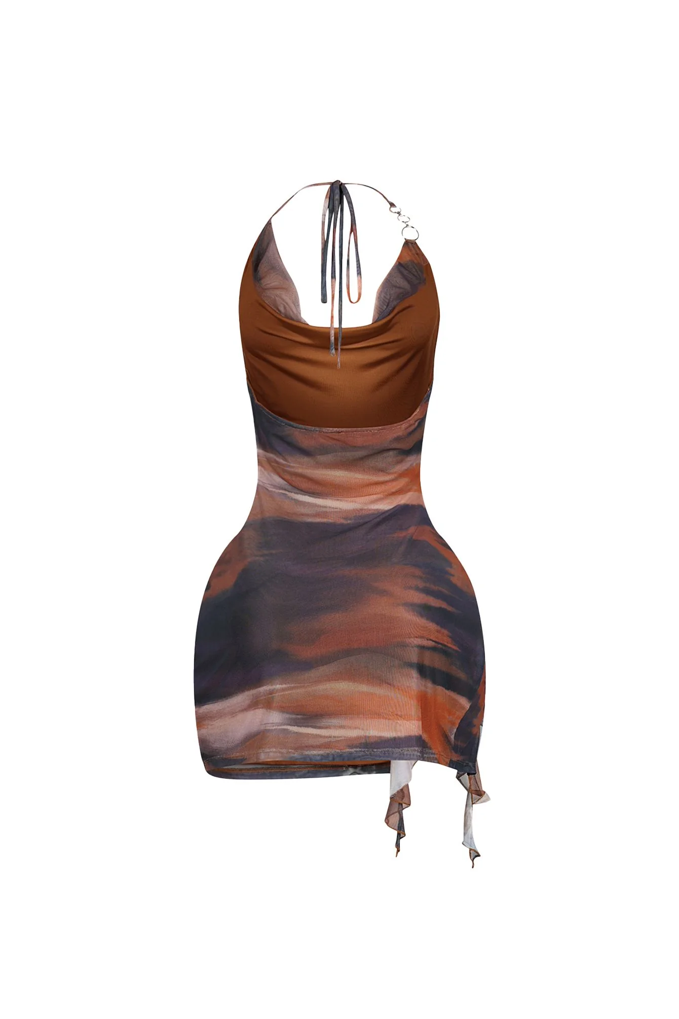 2363-Choco-Mesh-Print-Halter-Mini-Dress-6.webp Choco Mesh Print Halter Mini Dress