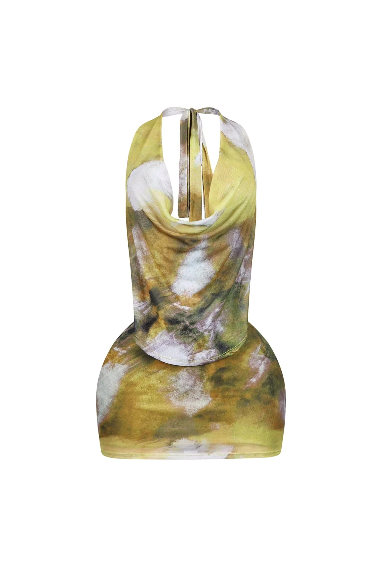 2367-Printflow-Mesh-Halter-Cowl-Mini-Dress-2.webp Printflow Mesh Halter Cowl Mini Dress