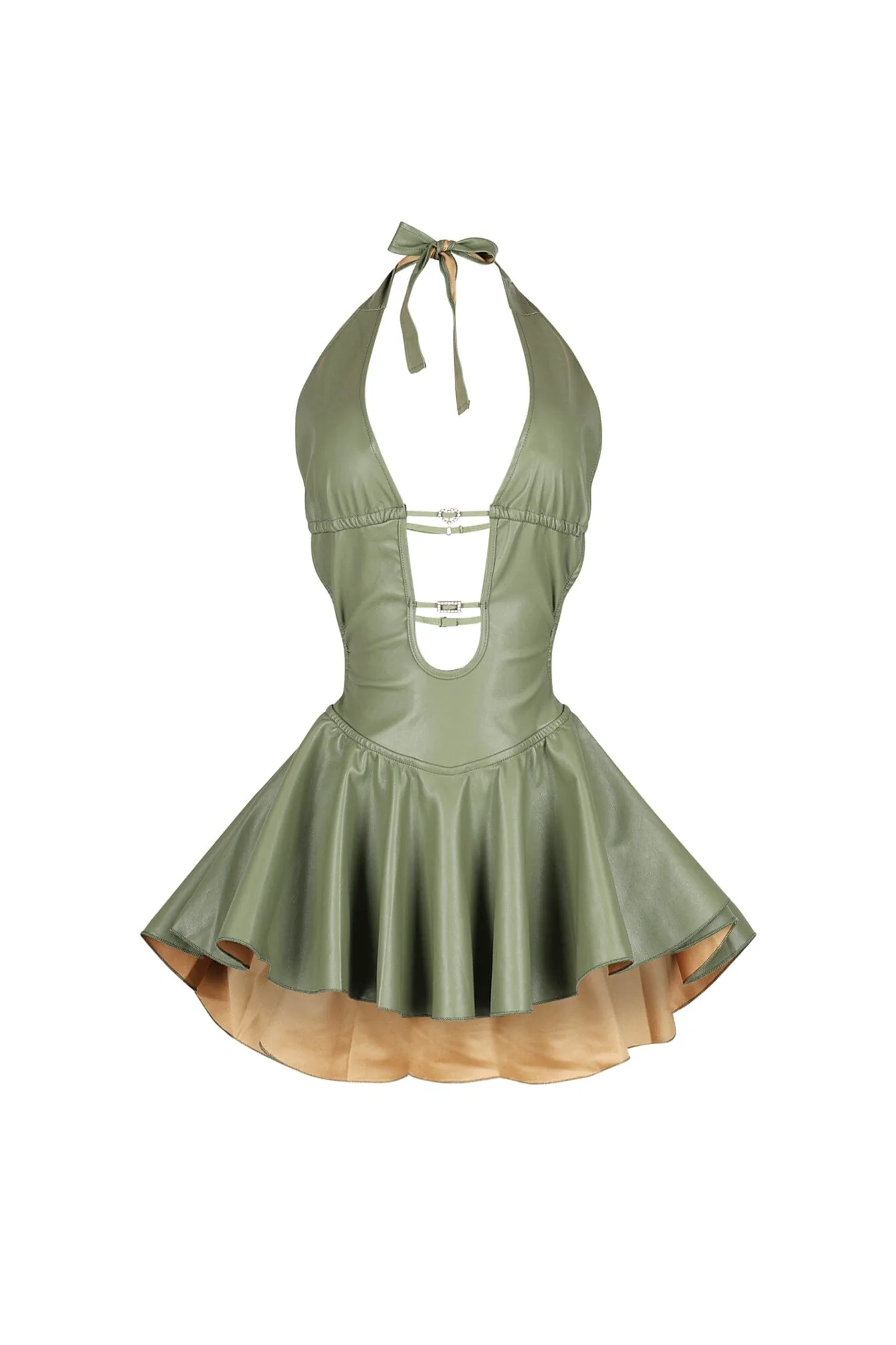 2656-Giselle-Faux-Leather-Flare-Mini-Dress-6.webp Giselle Faux Leather Flare Mini Dress