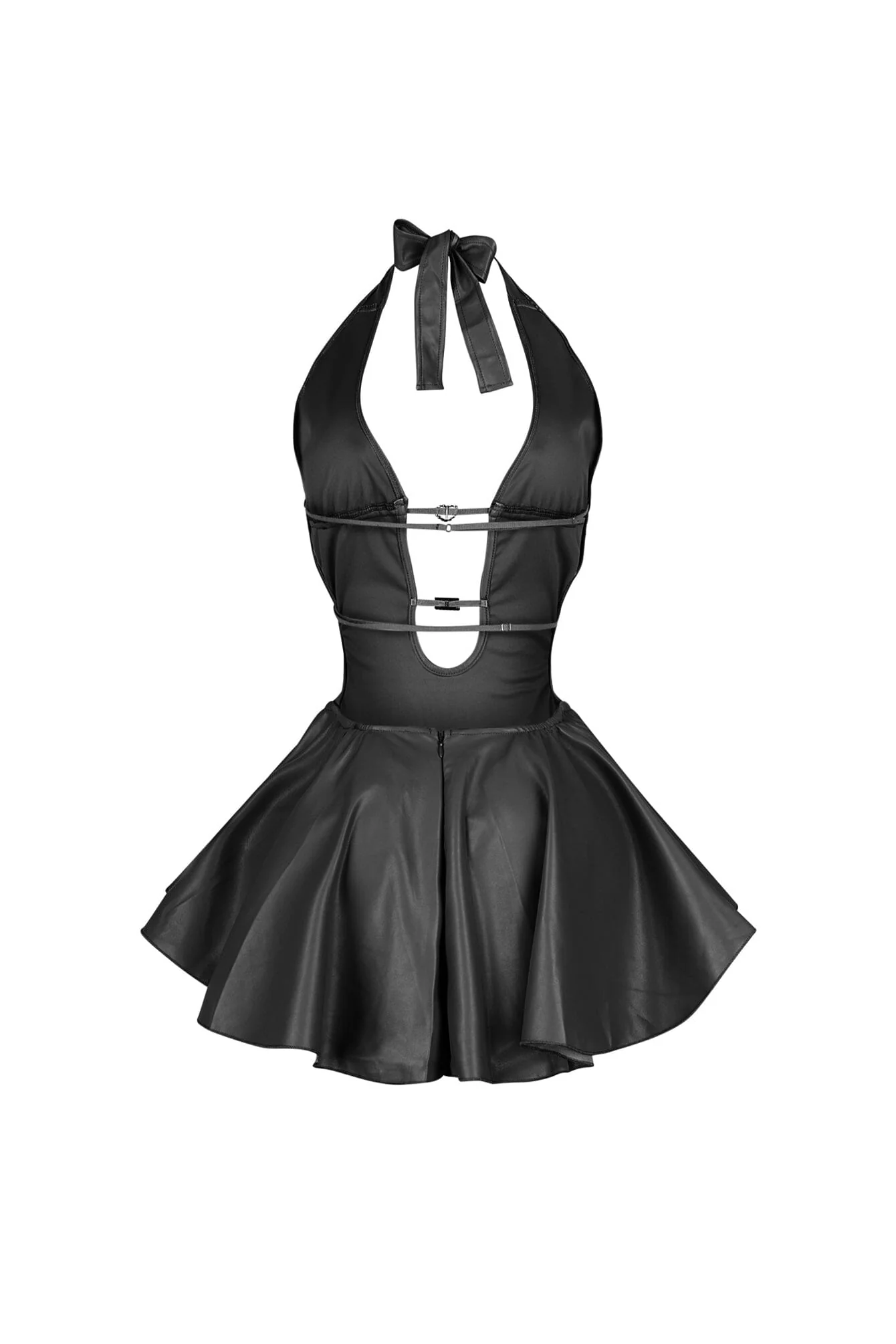 2656-Giselle-Faux-Leather-Flare-Mini-Dress-7.webp Giselle Faux Leather Flare Mini Dress