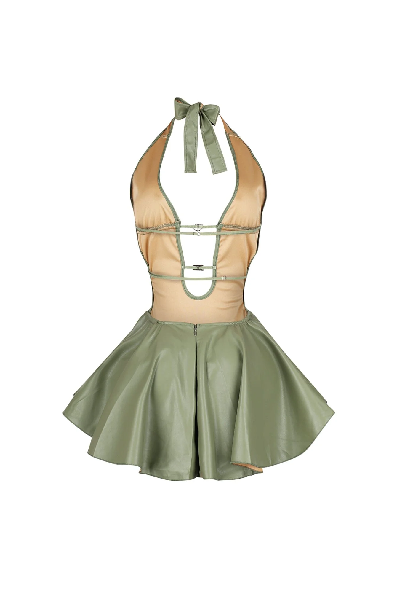 2656-Giselle-Faux-Leather-Flare-Mini-Dress-8.webp Giselle Faux Leather Flare Mini Dress