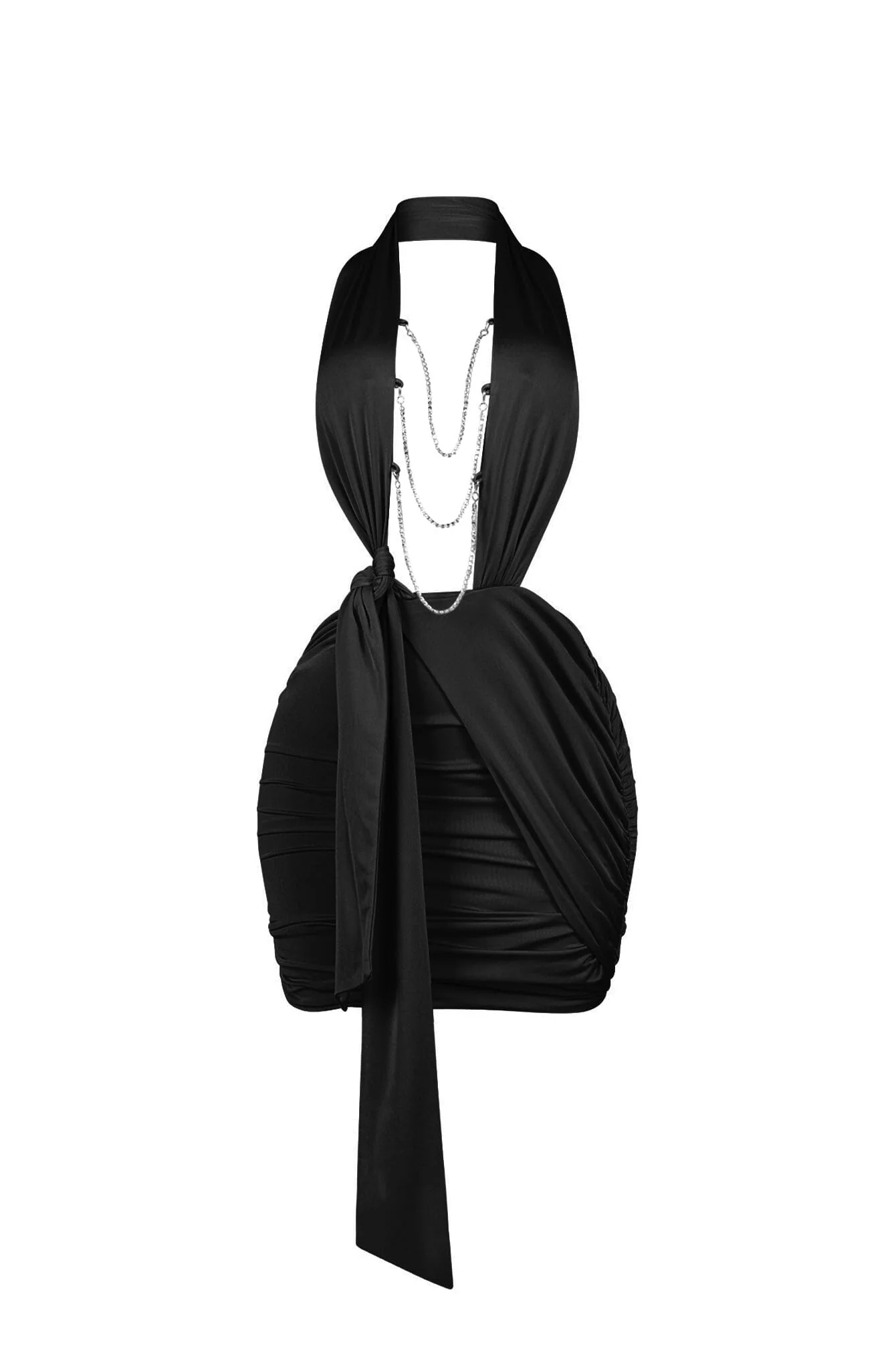 2673-Chainlight-Nylon-Halter-Mini-Dress-4.webp Chainlight Nylon Halter Mini Dress