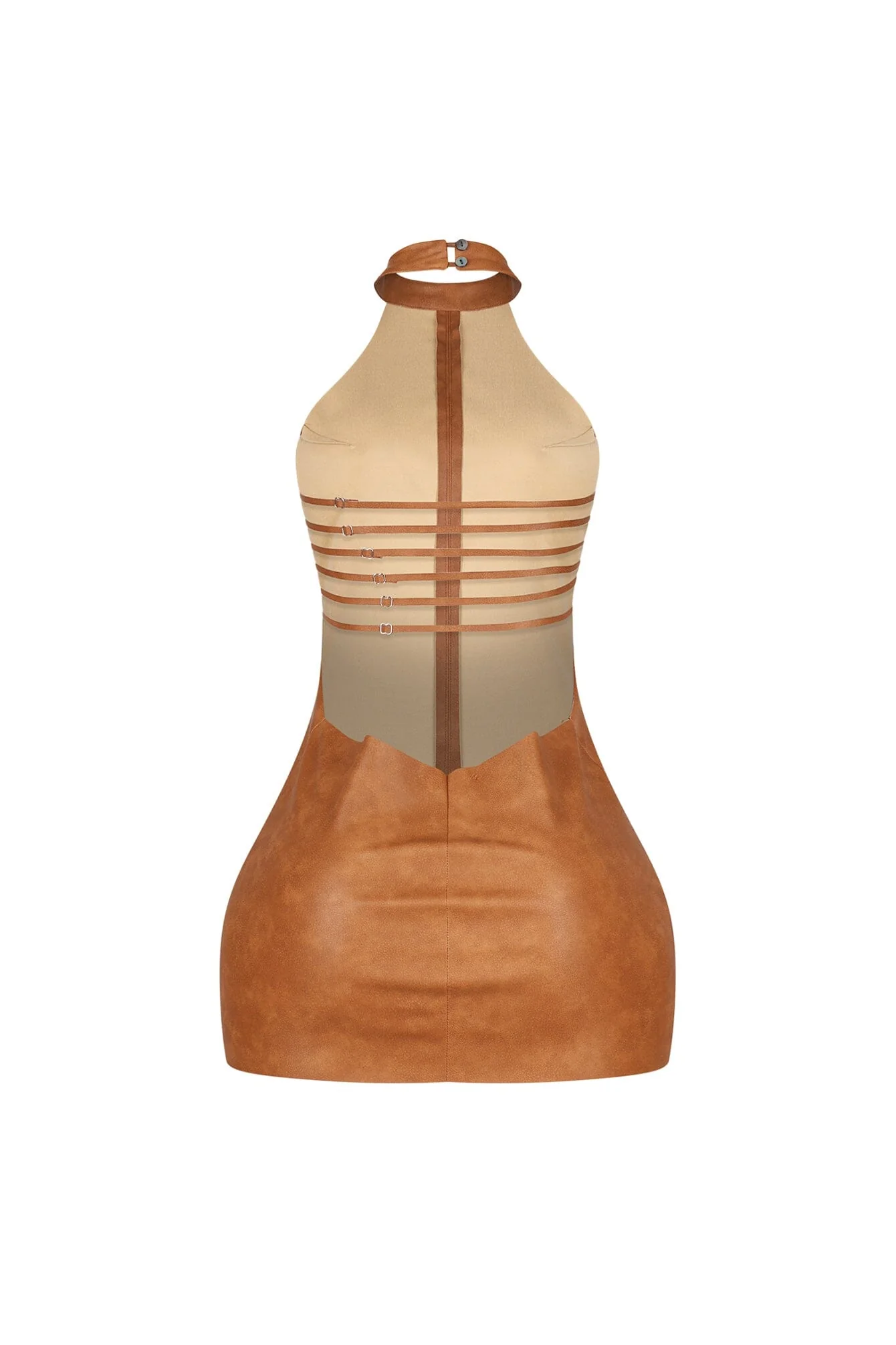 2759-Saddle-Up-PU-Halter-Mini-Dress-12.webp Saddle Up PU Halter Mini Dress