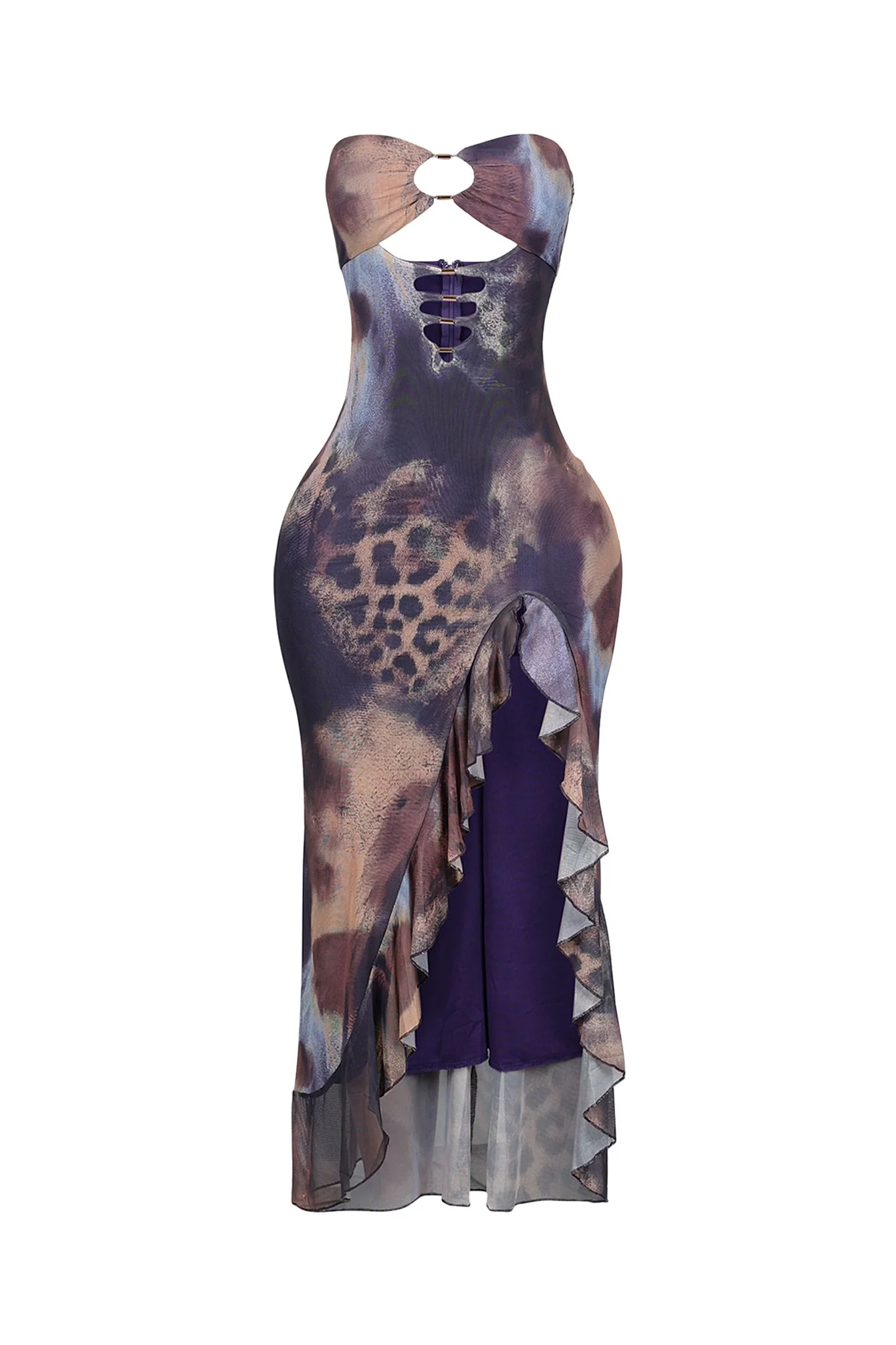 2800-Leona-Mesh-Print-Ruffle-Tube-Dress-3.webp Leona Mesh Print Ruffle Tube Dress