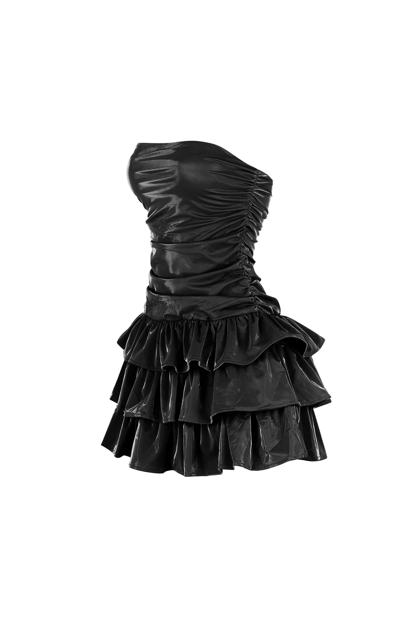 2823-Helsinki-Faux-Leather-Tube-Mini-Dress-7.webp Helsinki Faux Leather Tube Mini Dress