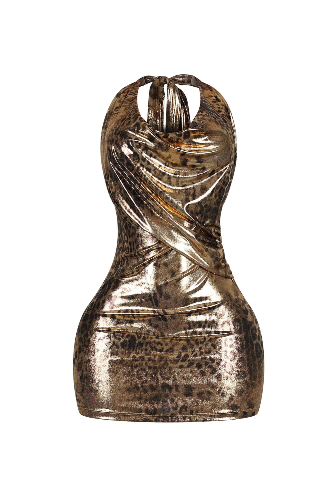 294-Amika-Cowl-Neck-Foil-Print-Mini-Dress-3.jpg Amika Cowl Neck Foil Print Mini Dress