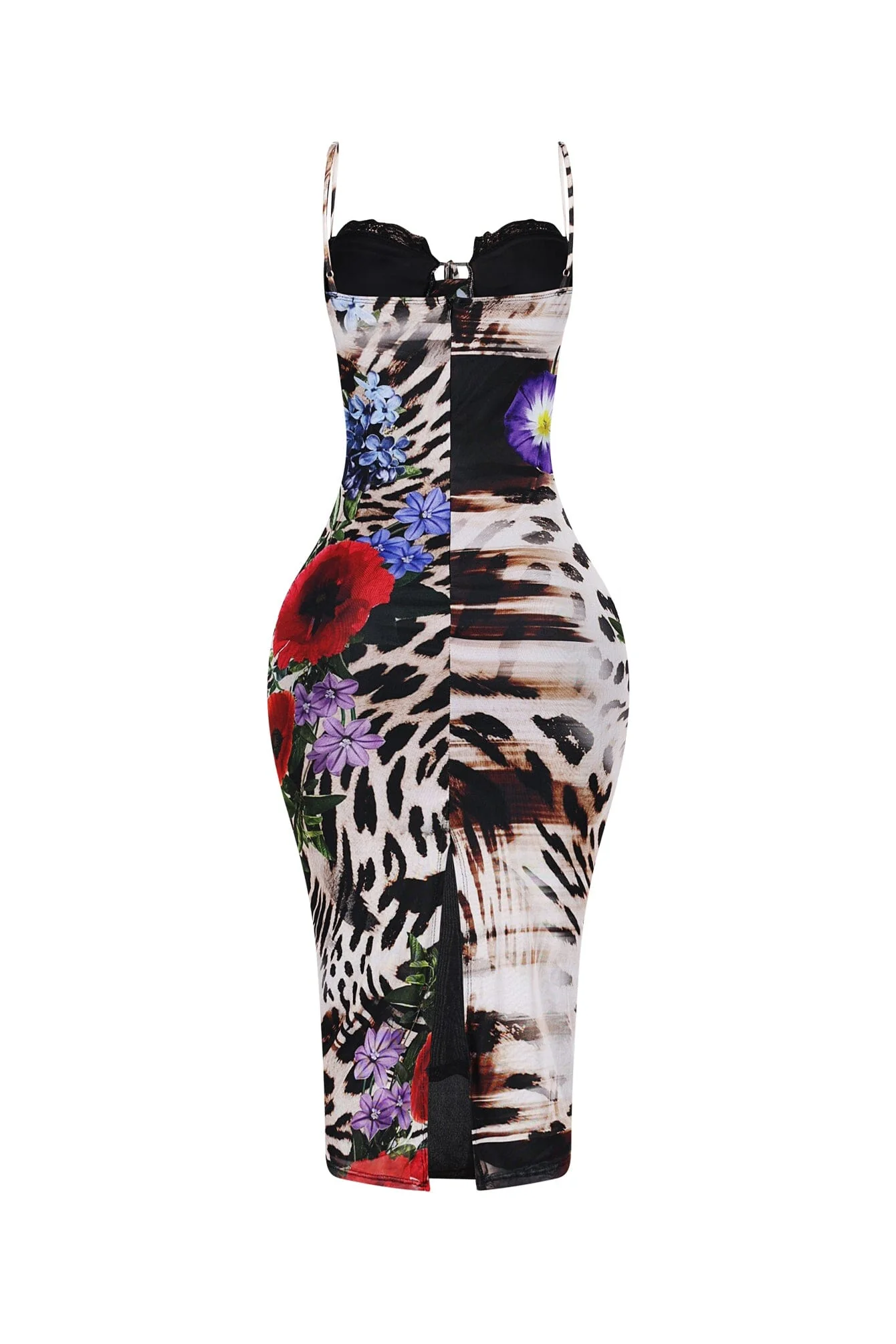 2953-Kiran-Leopard-Flower-Print-Midi-Dress-5.webp Kiran Leopard Flower Print Midi Dress