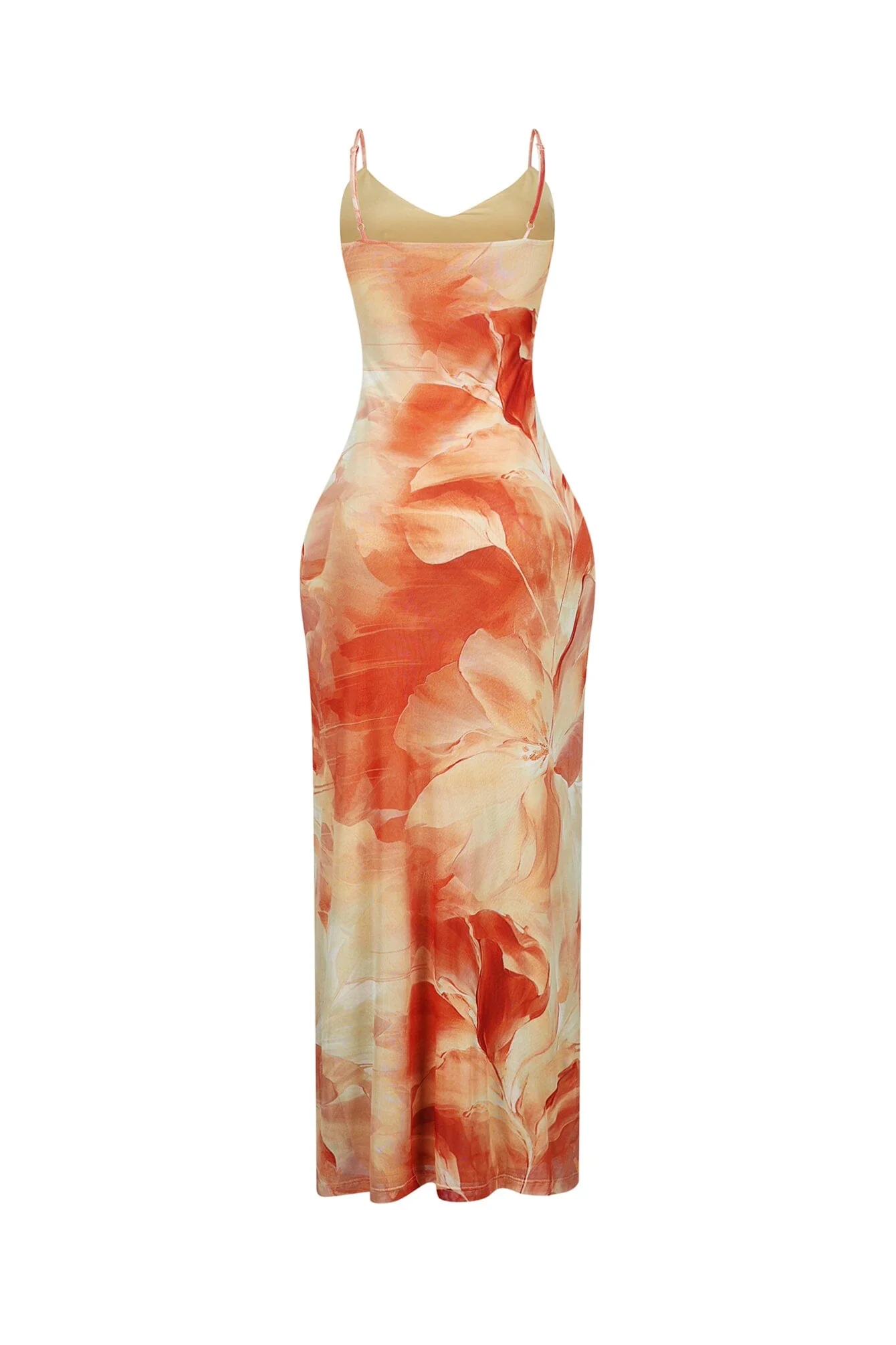 2964-Coral-Blush-Mesh-Print-Maxi-Dress-5.webp Coral Blush Mesh Print Maxi Dress