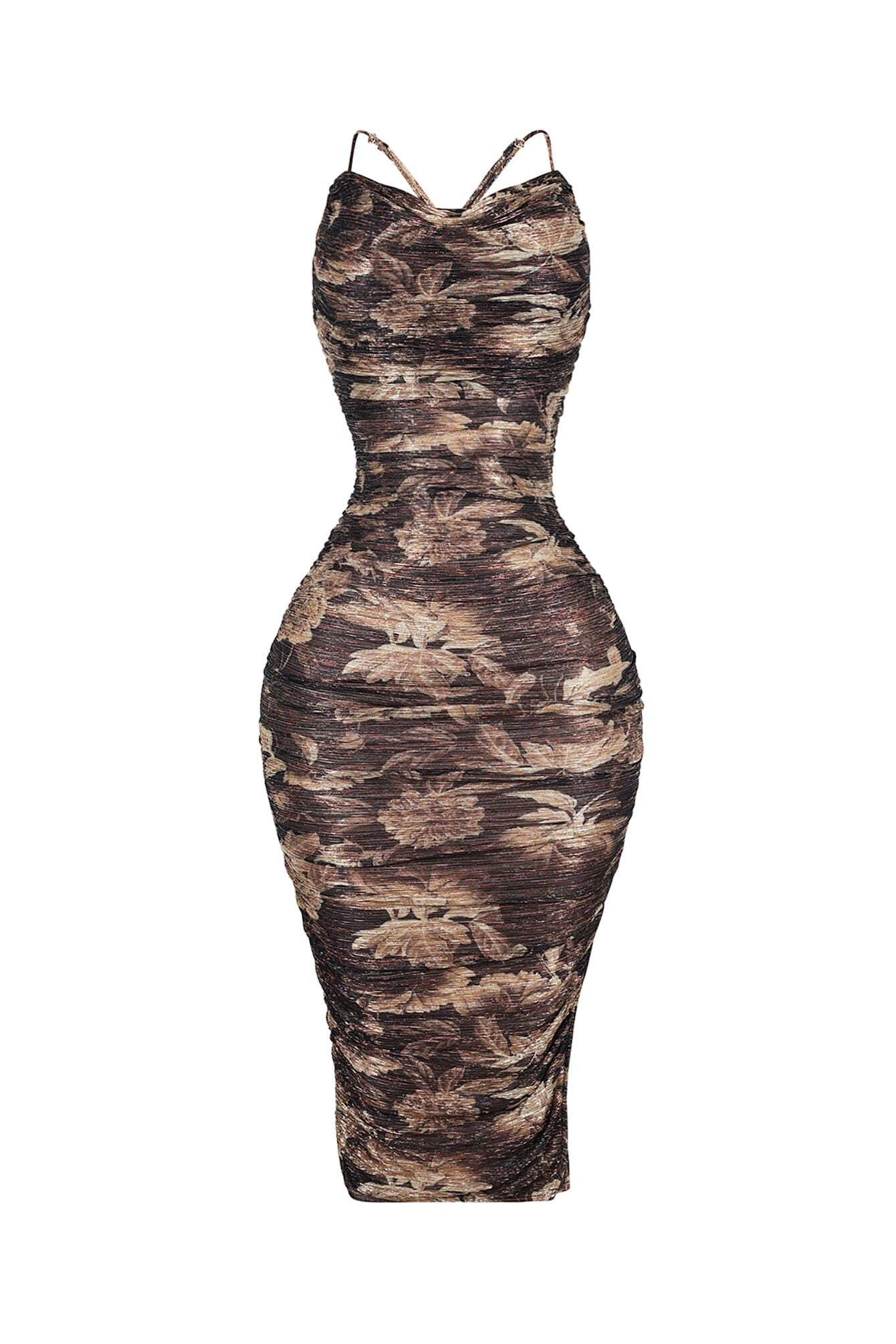 2968-Jamie-Print-Ruched-Metallic-Midi-Dress-4.jpg Jamie Print Ruched Metallic Midi Dress