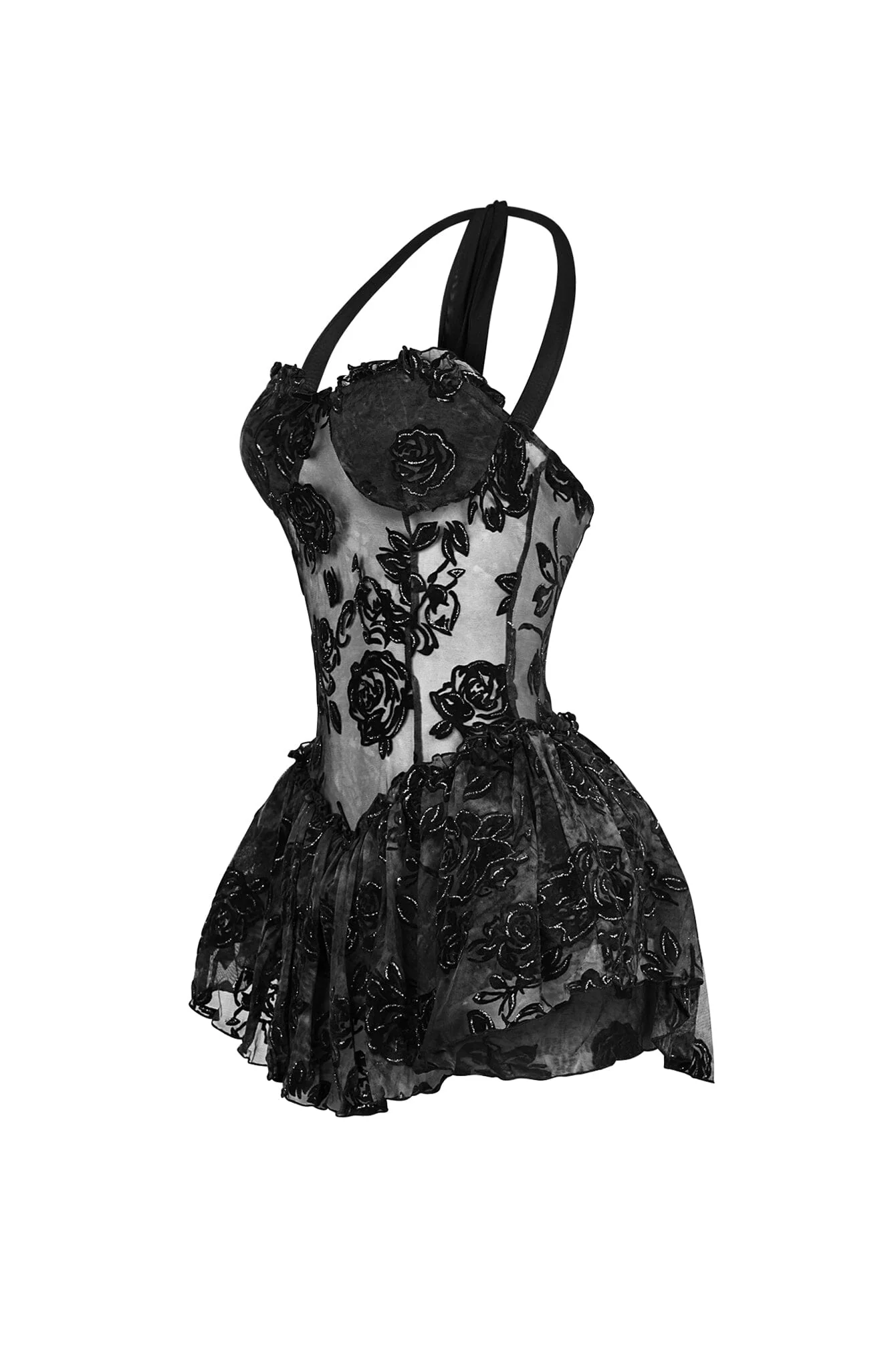 298-Sable-Velvet-Mesh-Burnout-Mini-Dress-4.webp Sable Velvet Mesh Burnout Mini Dress