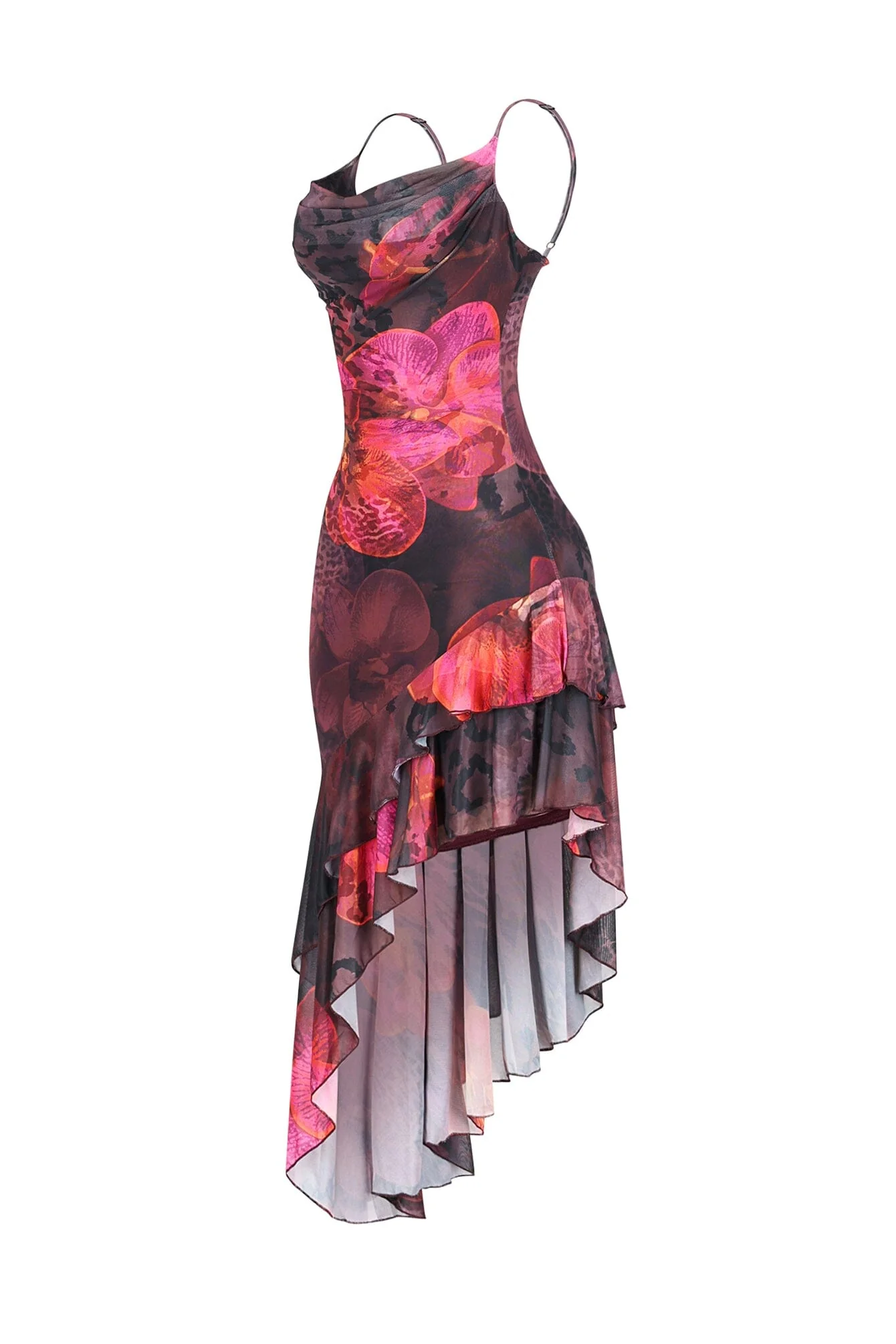 3006-Ibiza-Mesh-Print-Ruffle-Midi-Dress-3.webp Ibiza Mesh Print Ruffle Midi Dress