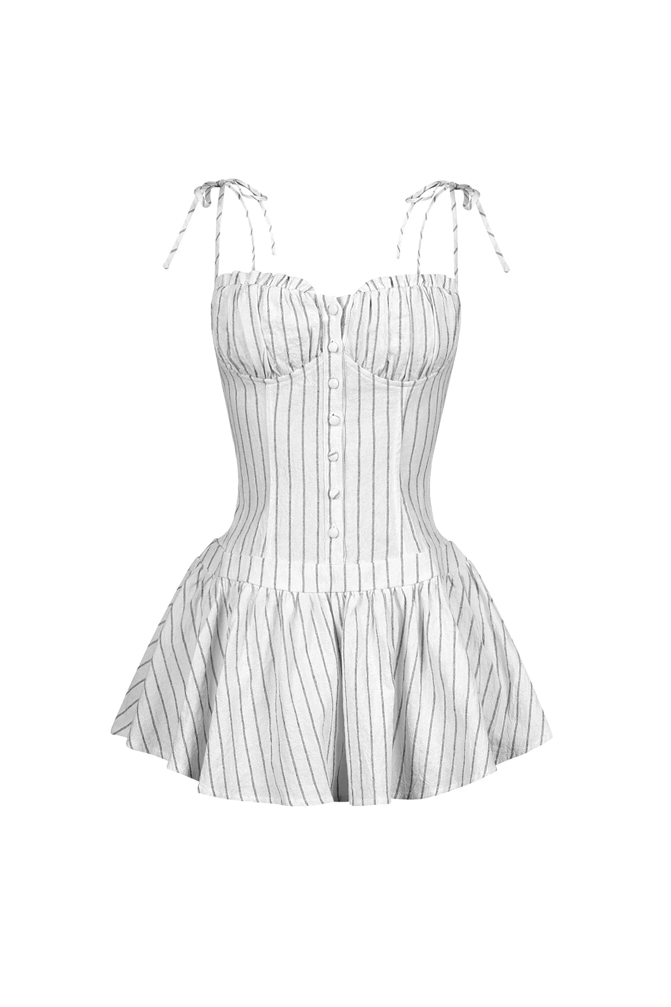 3131-Safi-Linen-Smocking-Bustier-Mini-Dress-6.webp Safi Linen Smocking Bustier Mini Dress