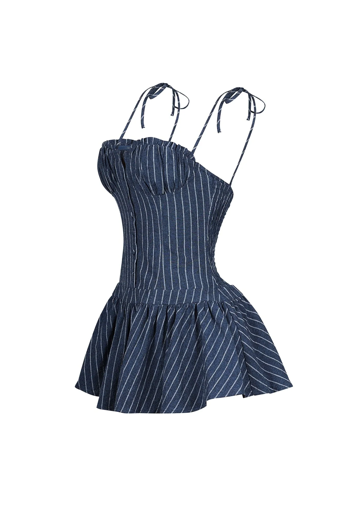 3131-Safi-Linen-Smocking-Bustier-Mini-Dress-7.webp Safi Linen Smocking Bustier Mini Dress