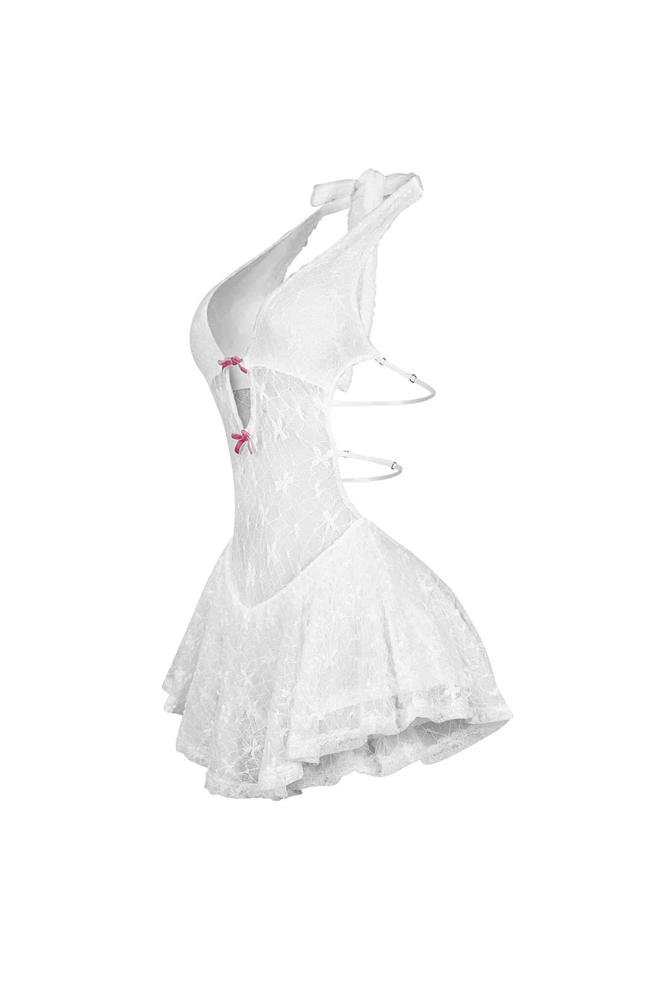 3145-Kiyomi-Halter-Neck-Mesh-Lace-Mini-Dress-10.webp Kiyomi Halter Neck Mesh Lace Mini Dress